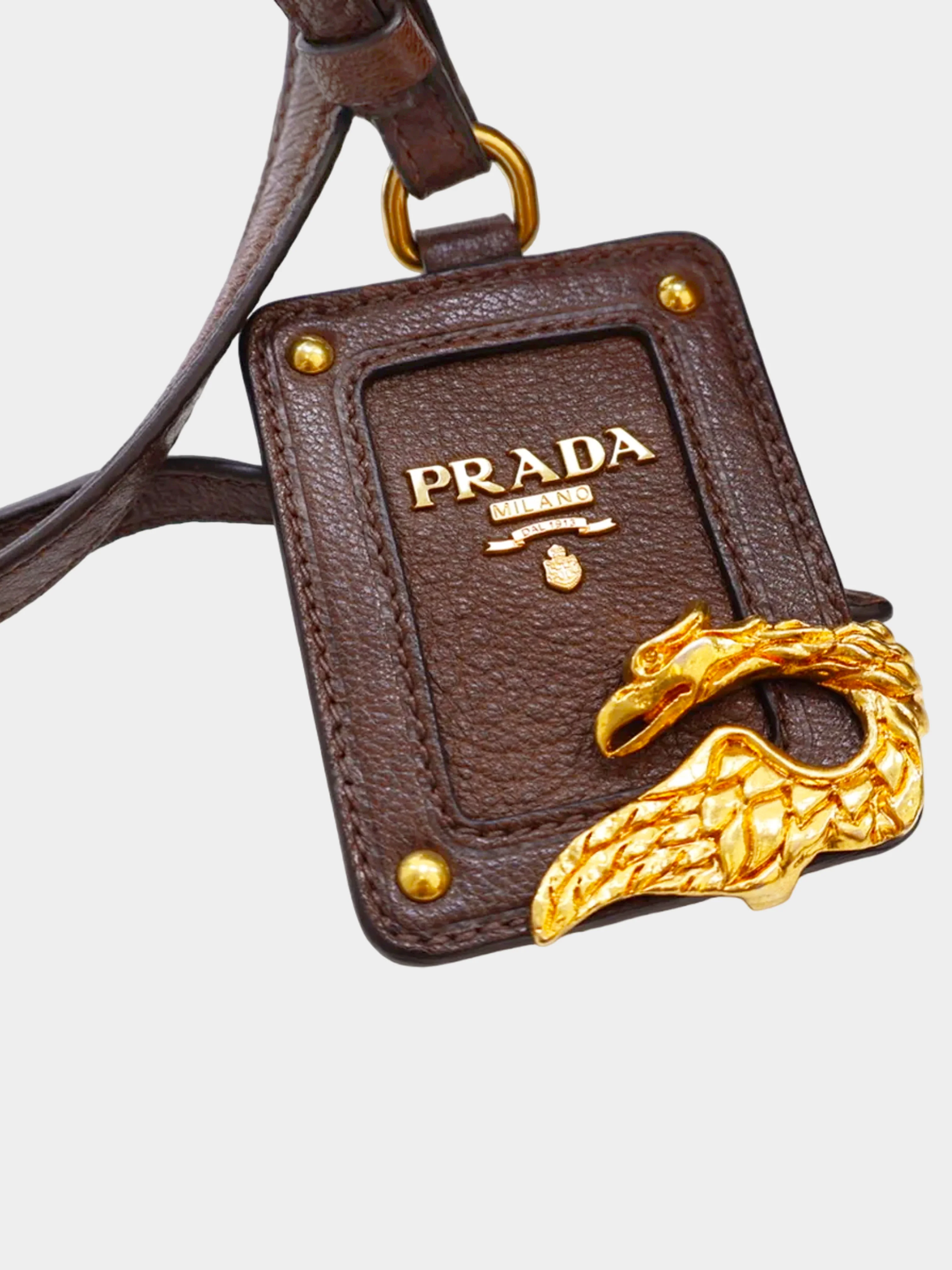 Prada 2010s Brown Fox Fur and Leather Crossbody Bag - Image 3