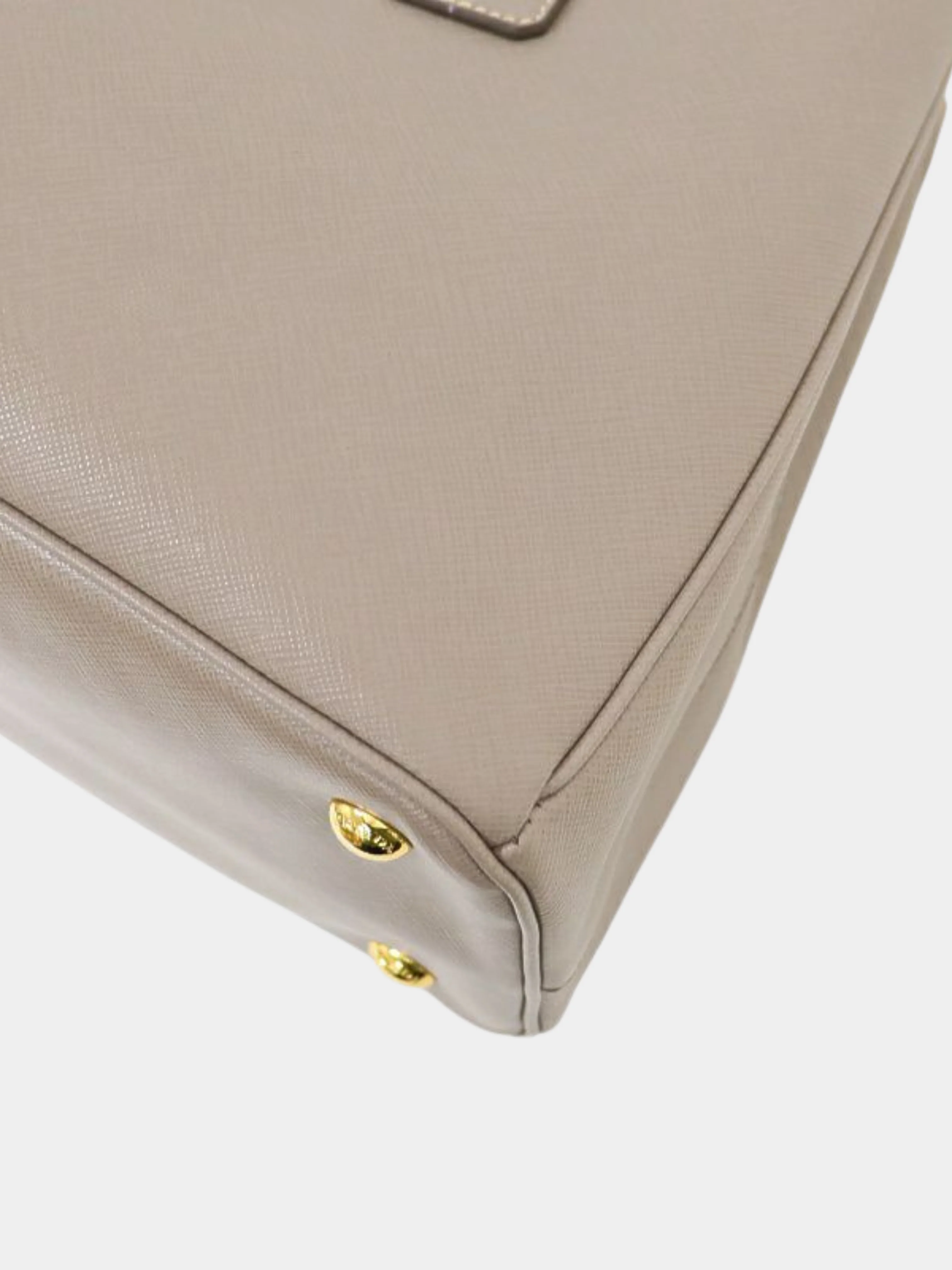 Prada 2010s Grey Galleria Saffiano Handbag - Image 7