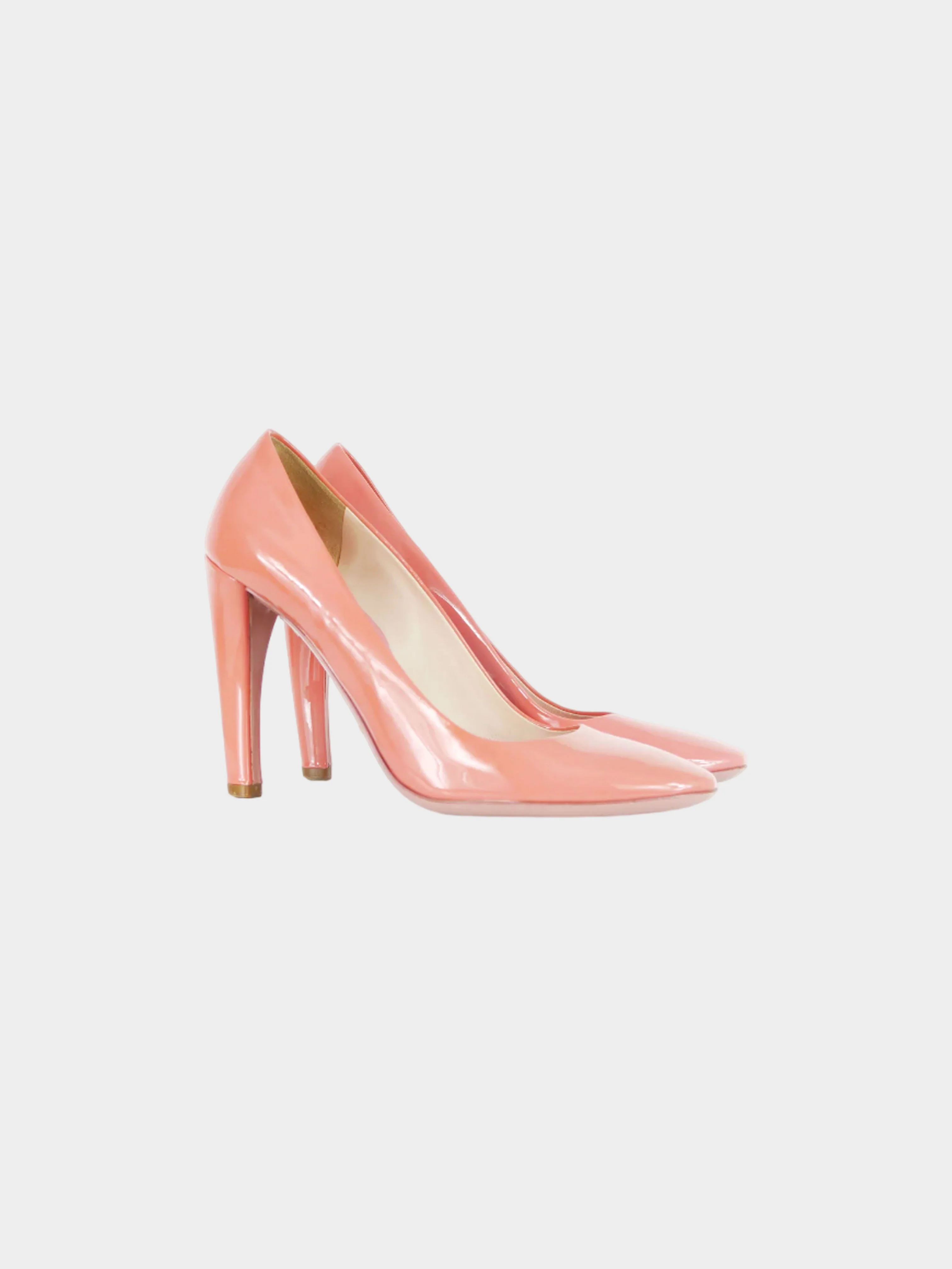 Prada 2010s Pastel Pink Patent Leather Pumps - Image 2
