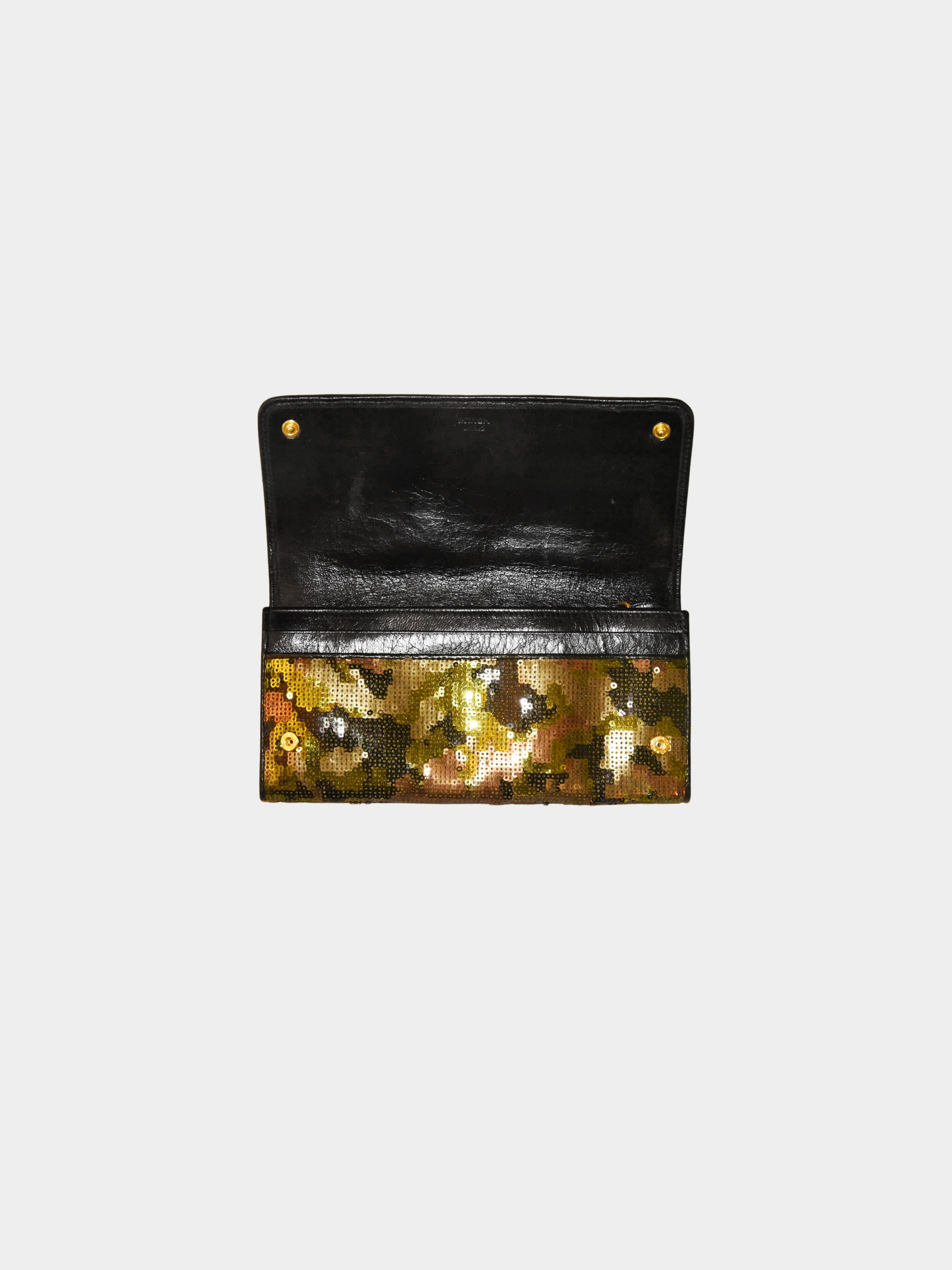 Prada 2010s Sequin Camouflage Continental Wallet - Image 3