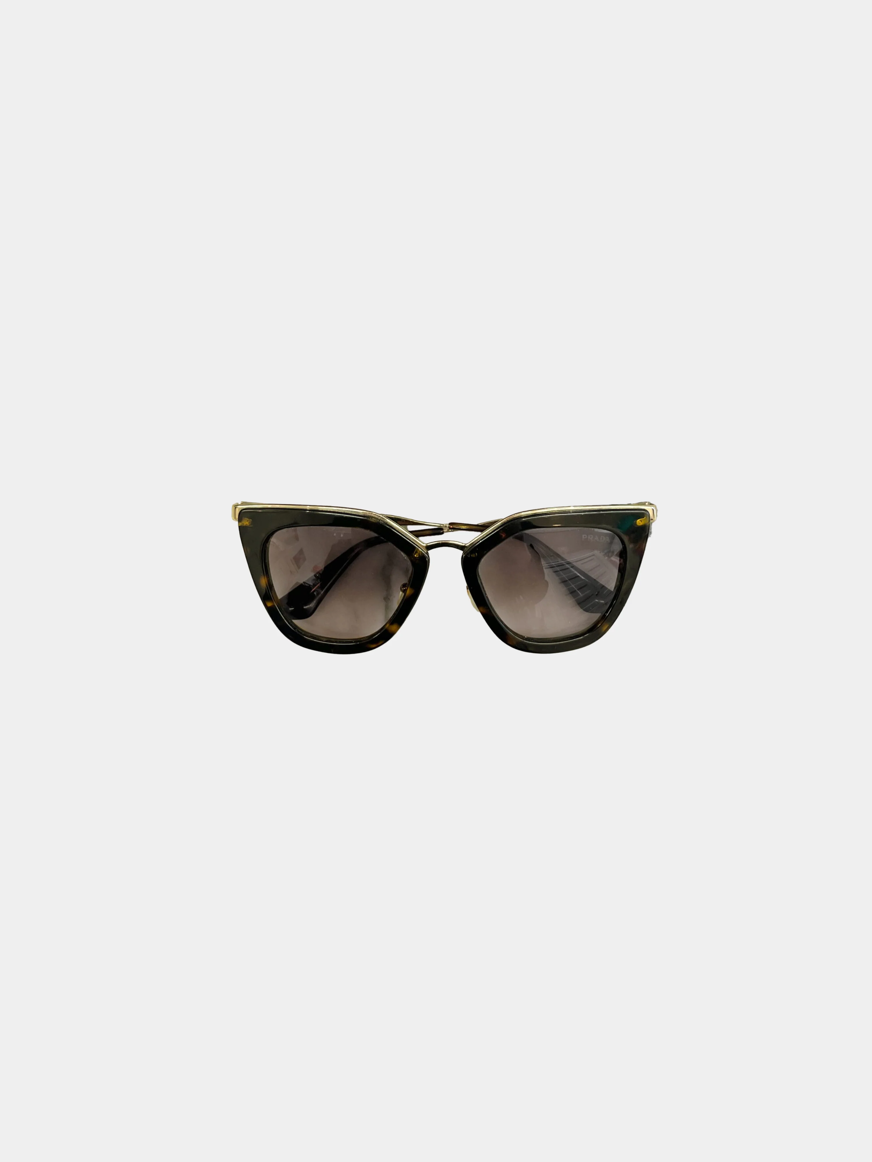 Prada 2010s Tortoiseshell Acetate SPR535 Cat Eye Sunglasses