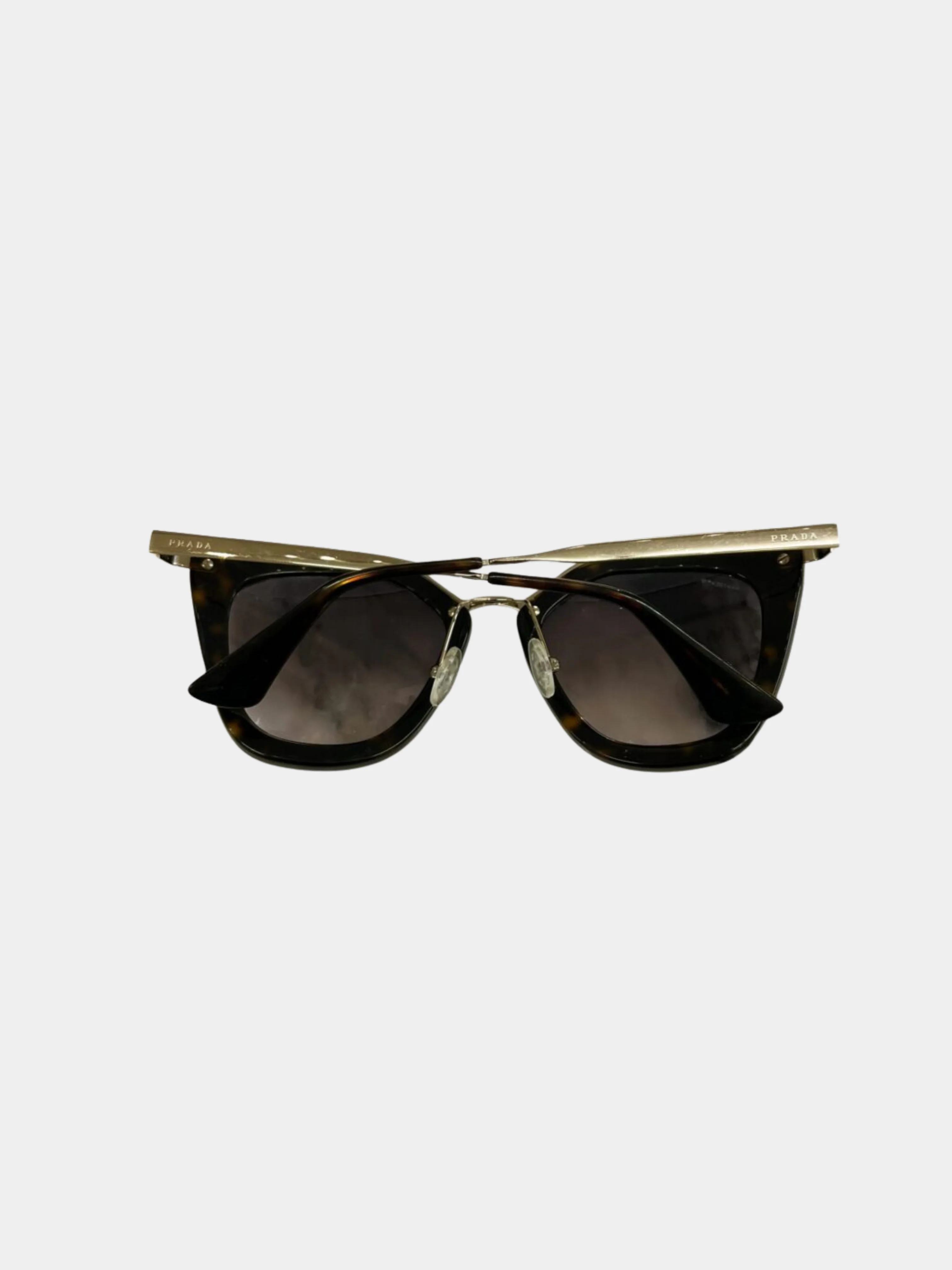 Prada 2010s Tortoiseshell Acetate SPR535 Cat Eye Sunglasses - Image 2