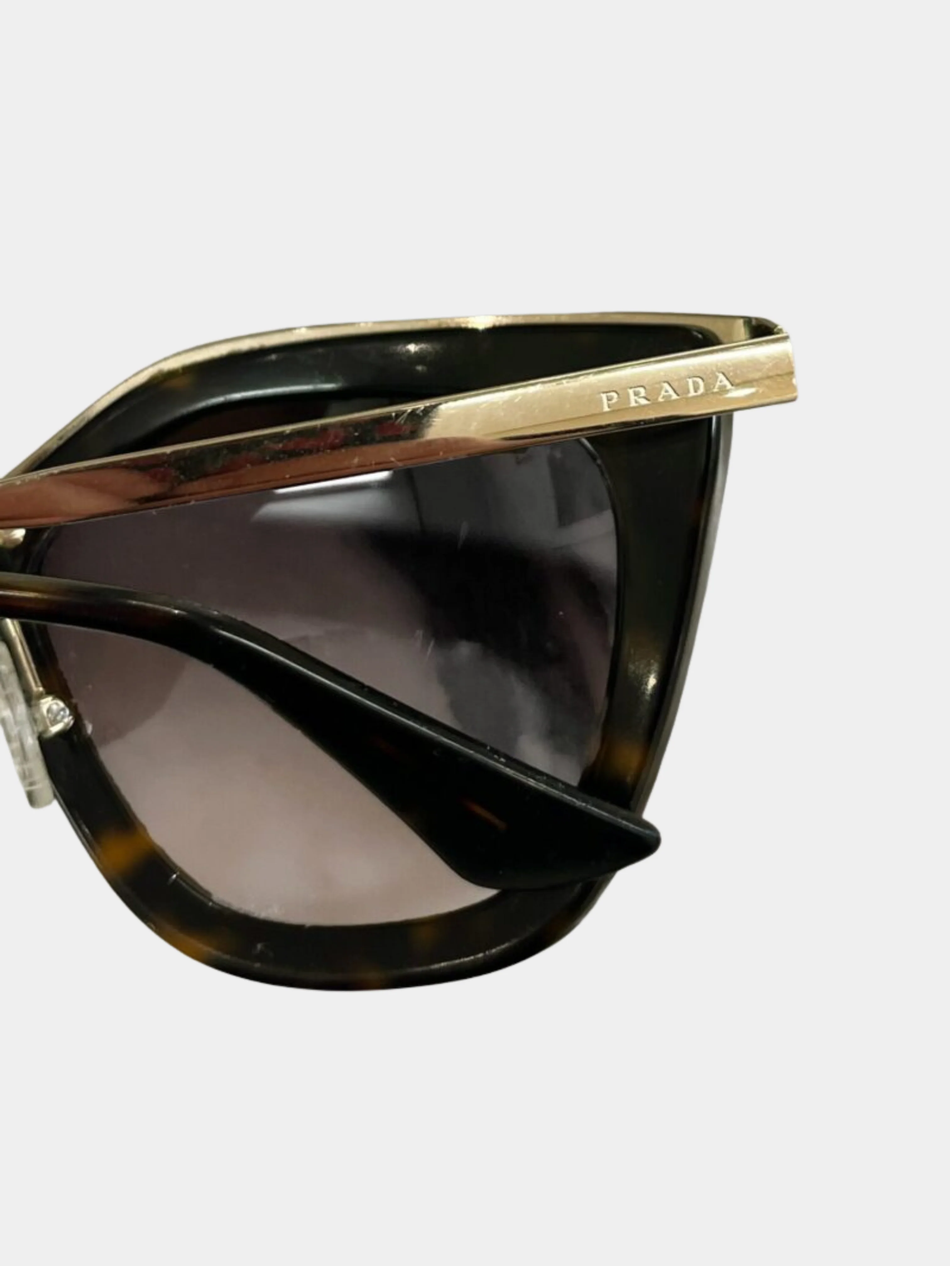 Prada 2010s Tortoiseshell Acetate SPR535 Cat Eye Sunglasses - Image 3