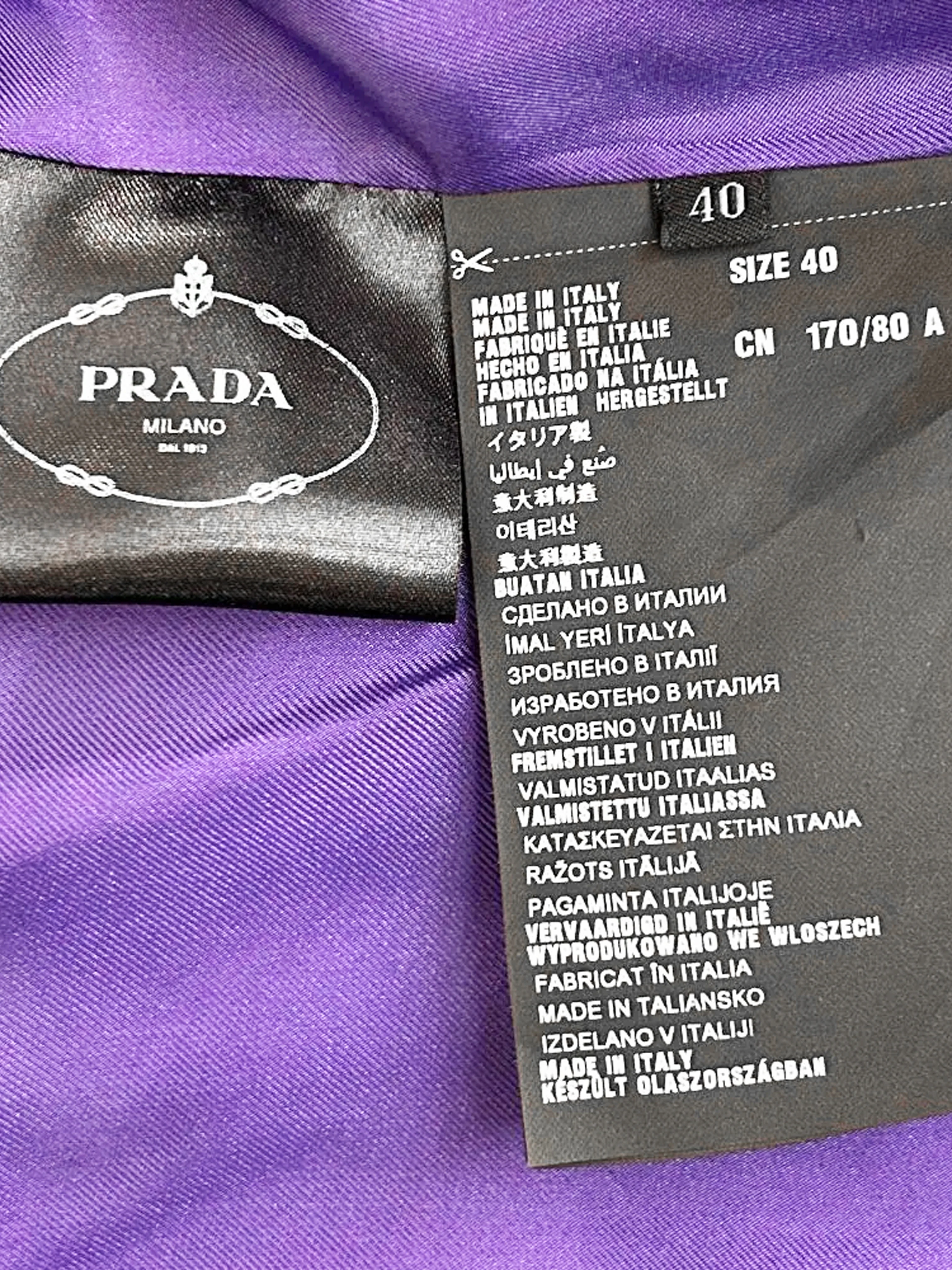 Prada 2014 Hot Pink Wool Coat with Gold Buttons - Image 6