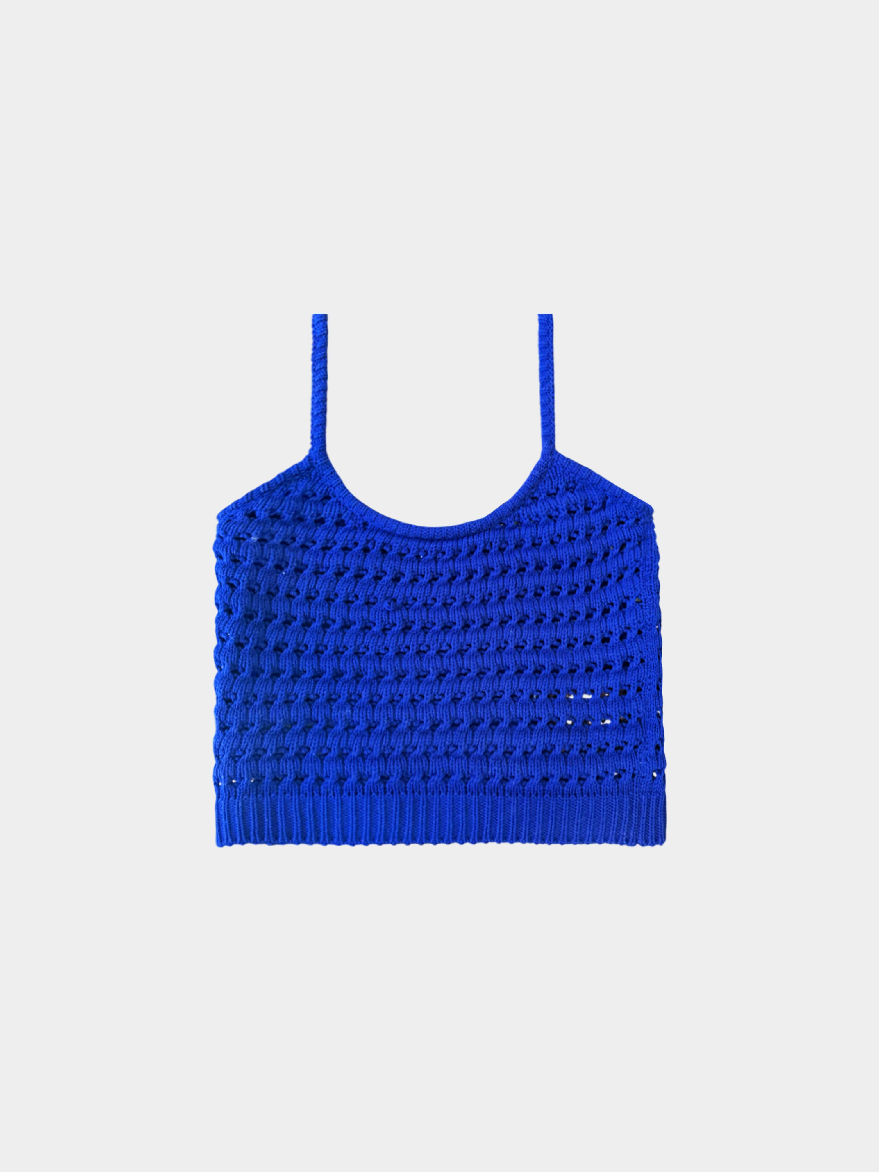 Prada 2018 Blue Knitted Tank Top - Image 2