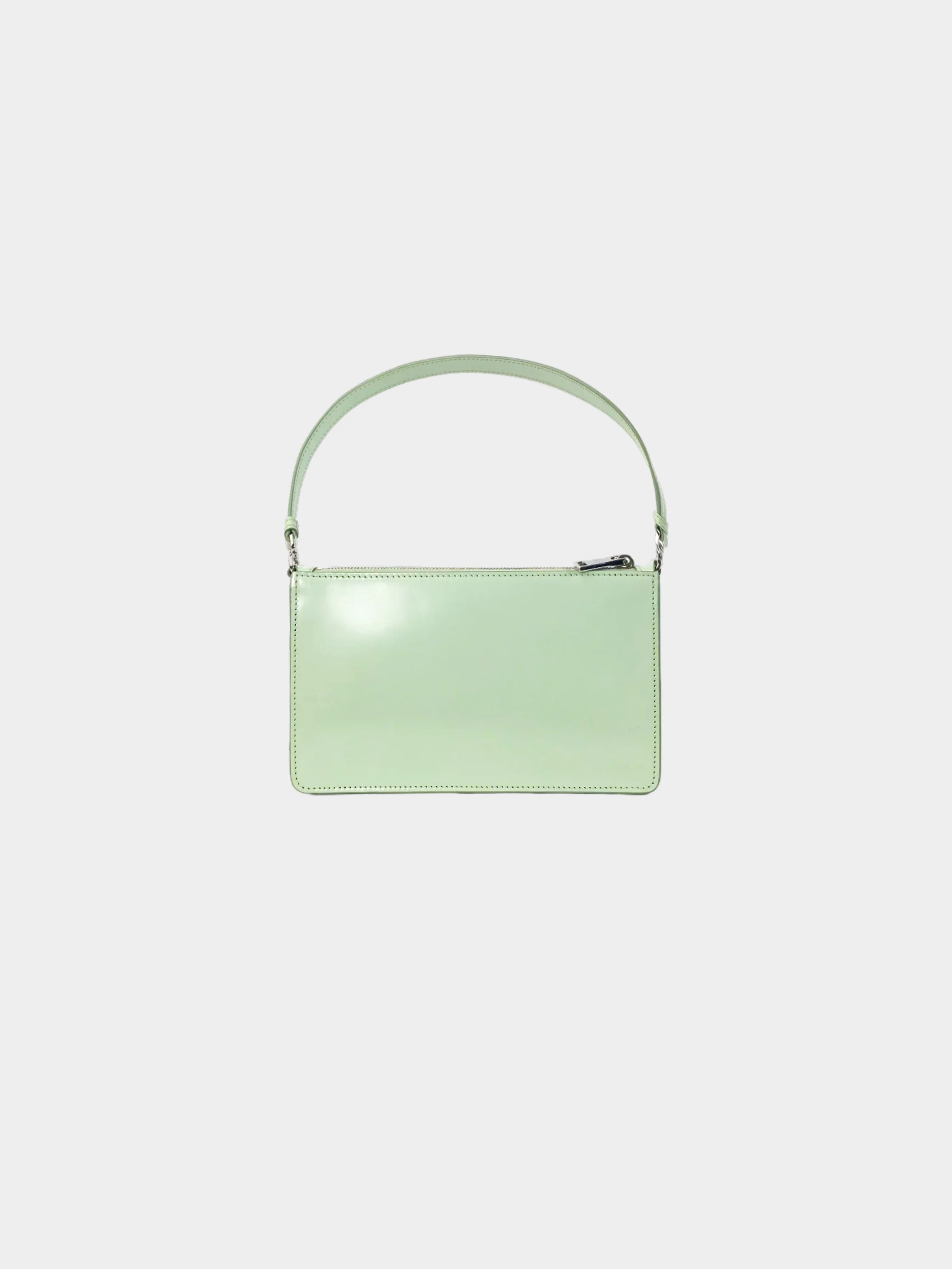 Prada 2019-2023 Green Brushed Leather Shoulder Bag - Image 2