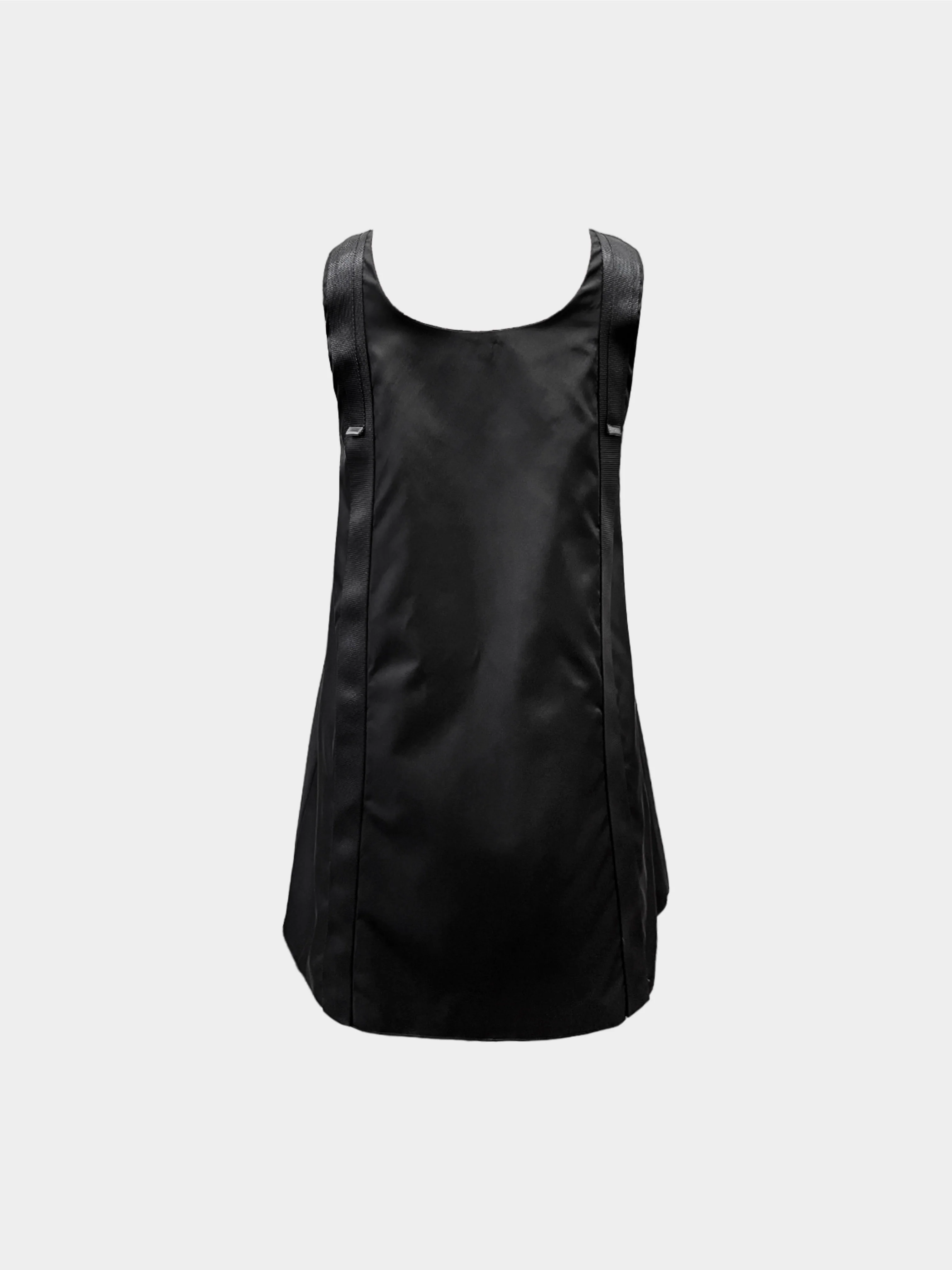 Prada 2020 Black Re-nylon Buckled Dress - Image 2