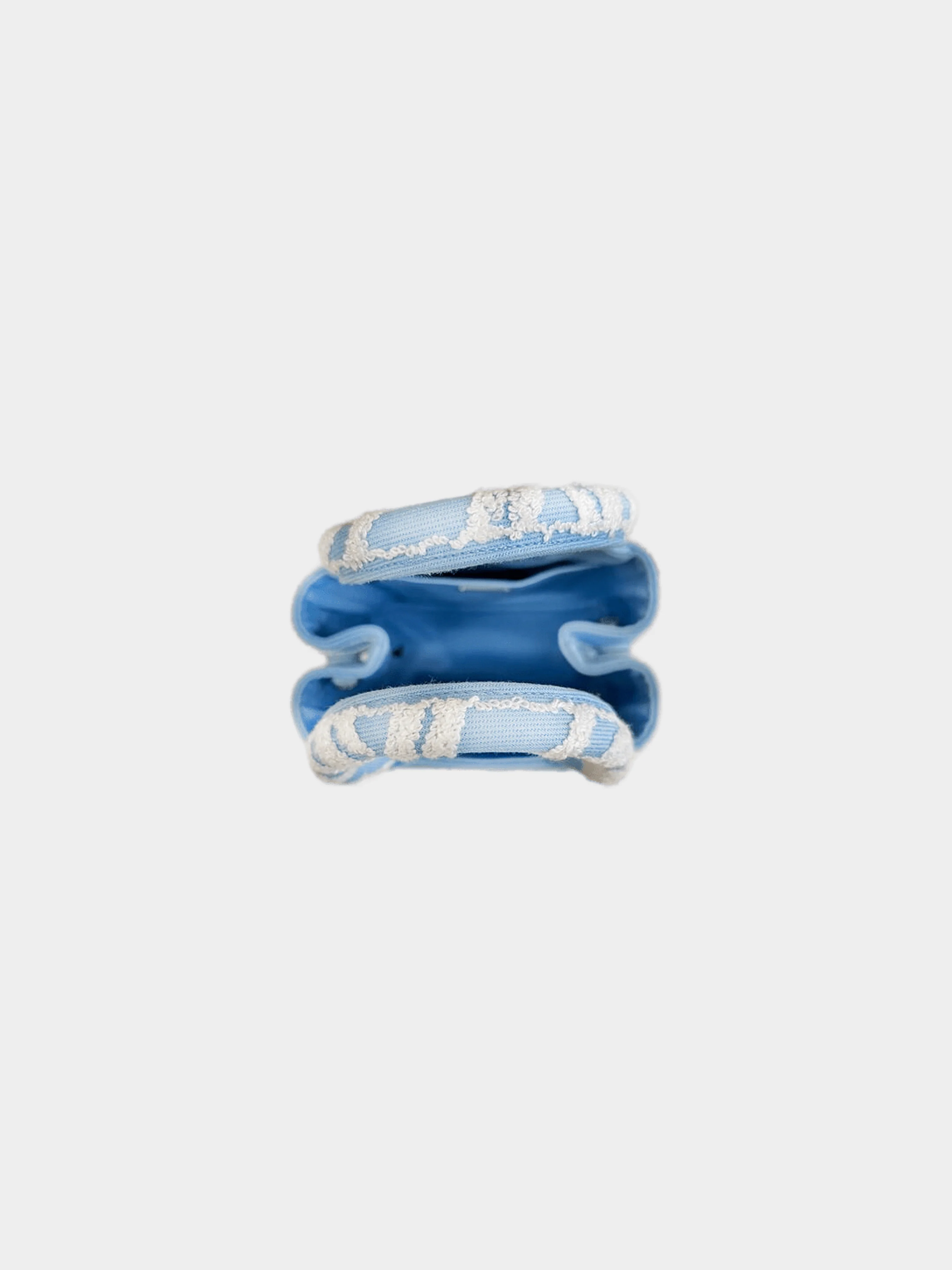 Prada 2020s Blue and White Embroidered Drill - Image 3
