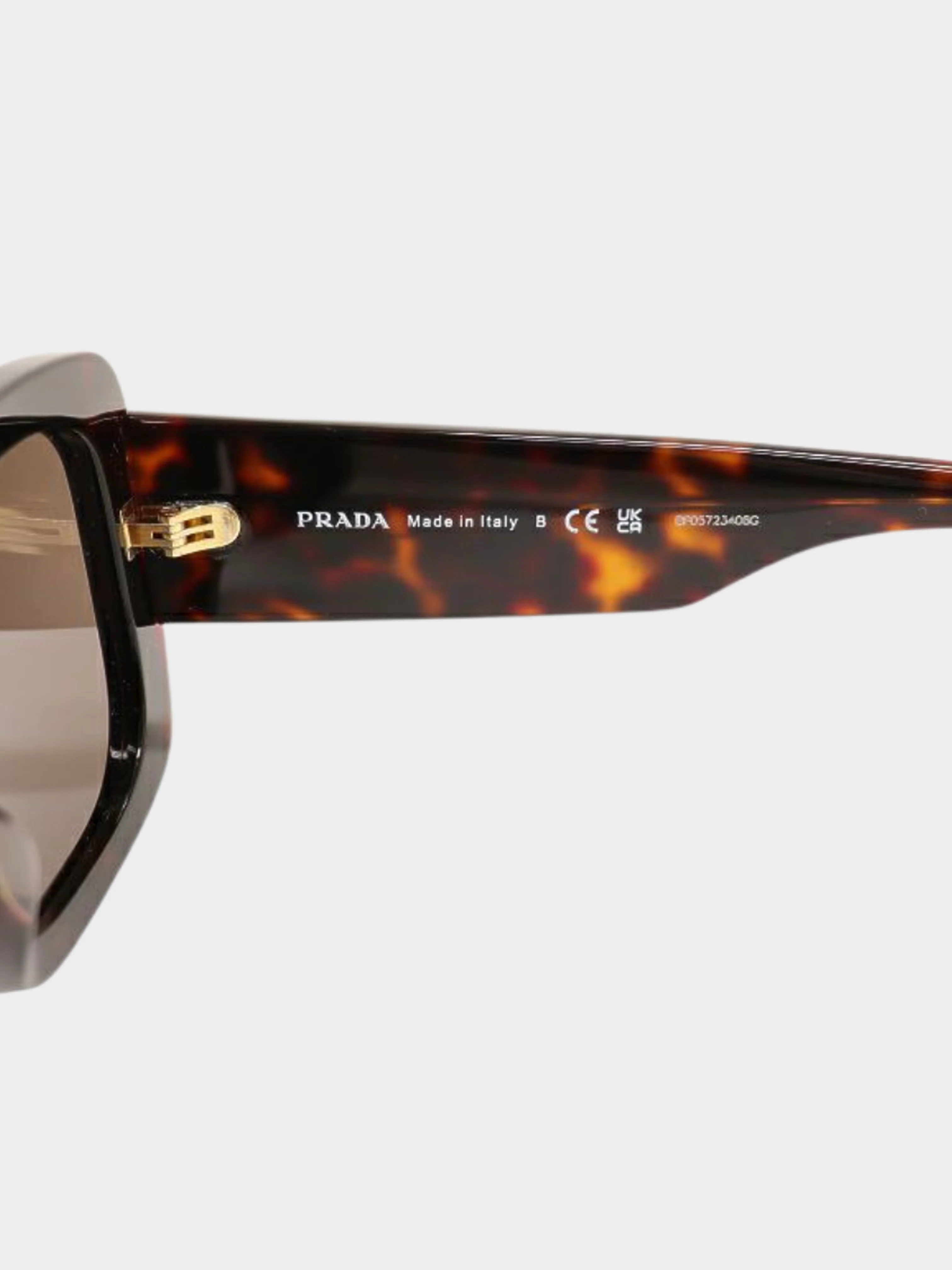 Prada 2020s Brown Tortoiseshell Sunglasses - Image 4