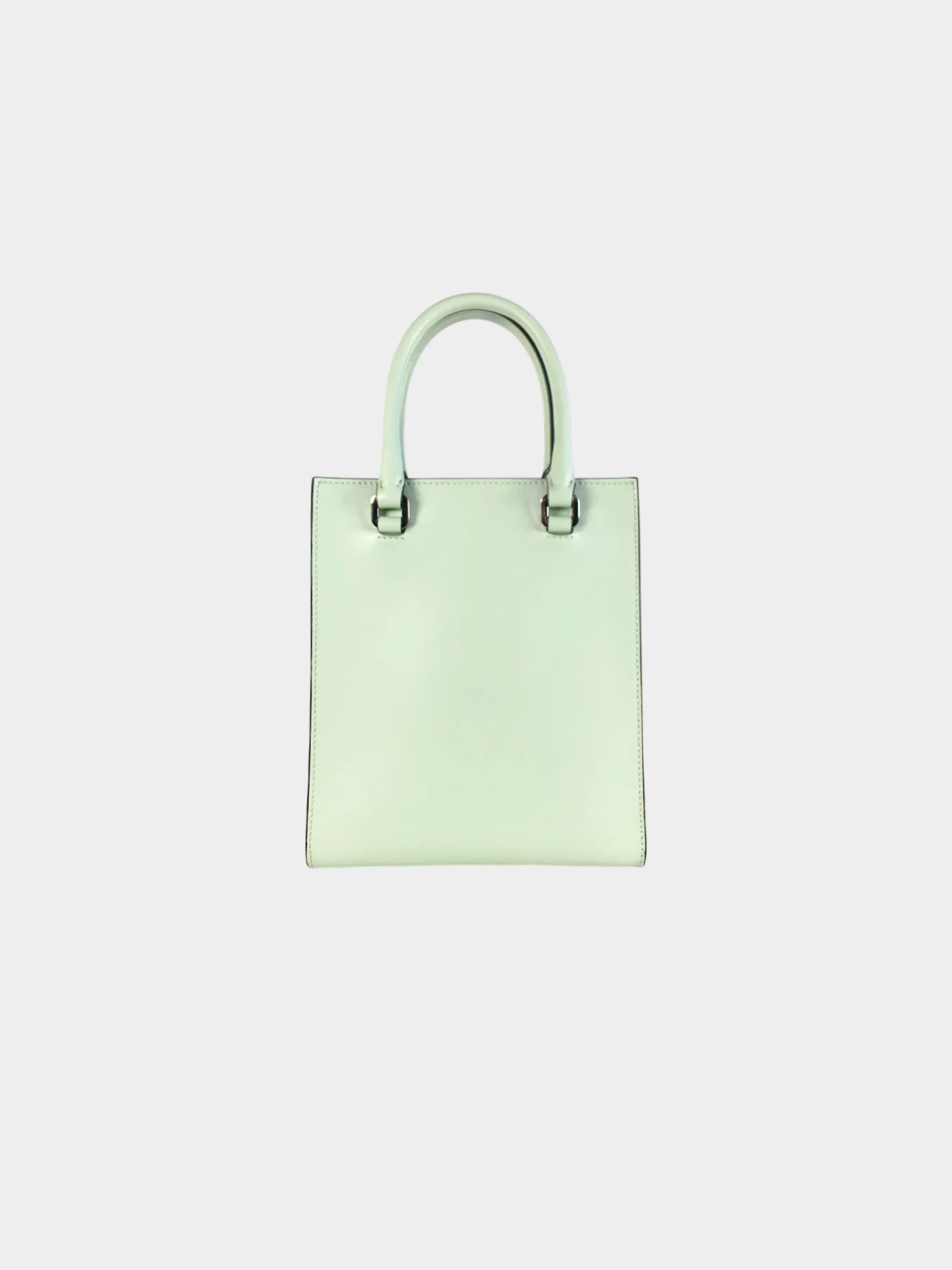 Prada 2020s Green Calfskin Leather 2Way Tote Shoulder Bag - Image 2
