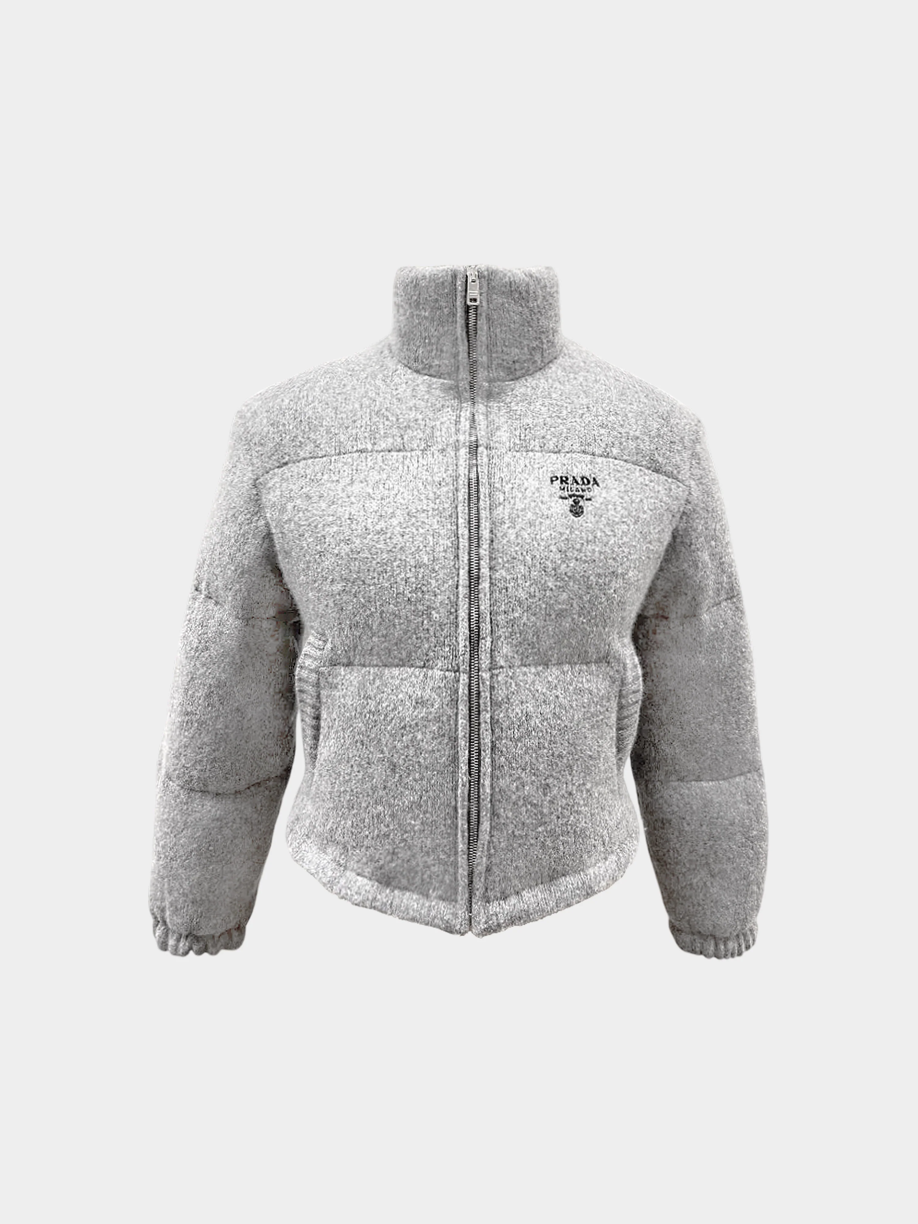 Prada 2021 Grey Down-filled Puffer Jacket