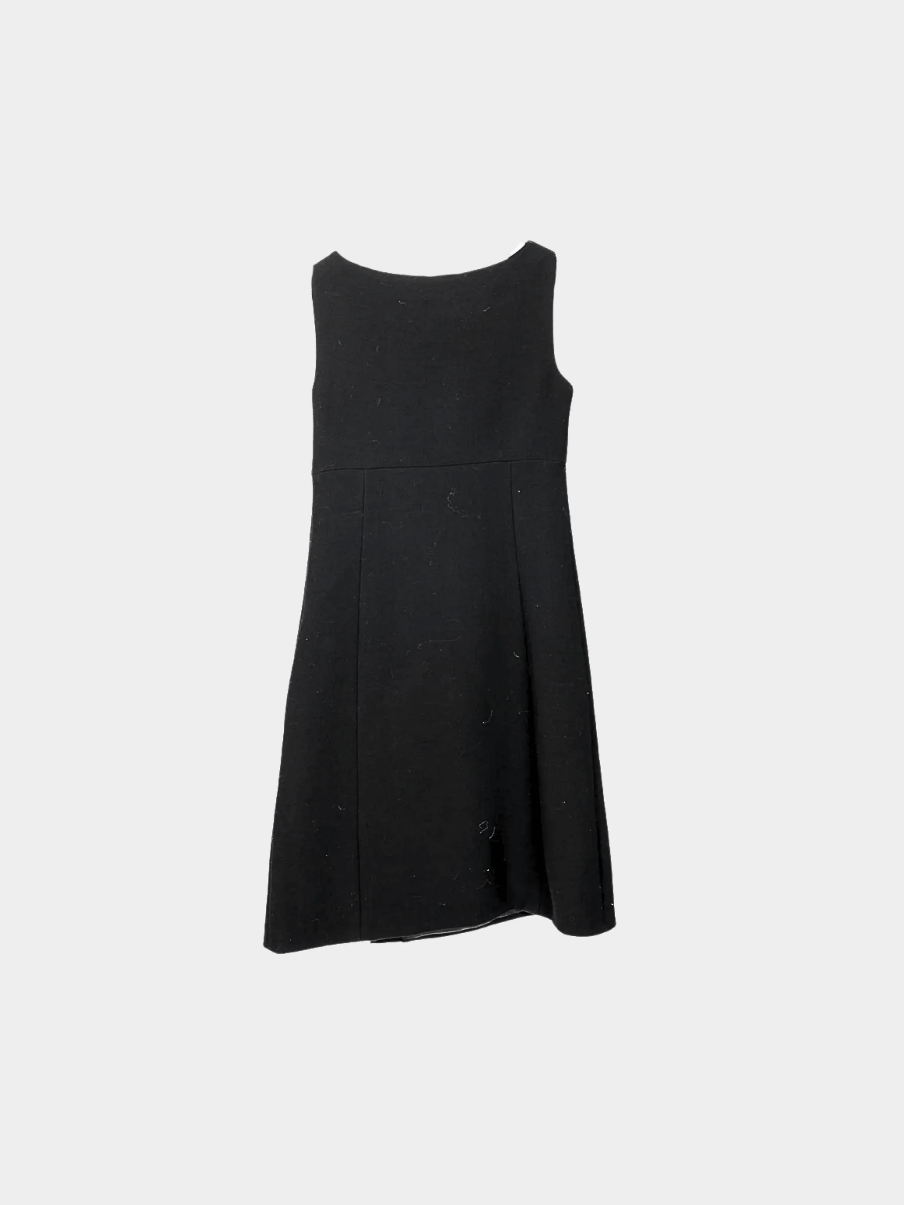 Prada AW 2012 Black Wool-Crepe Crystal-Embellished Dress - Image 2