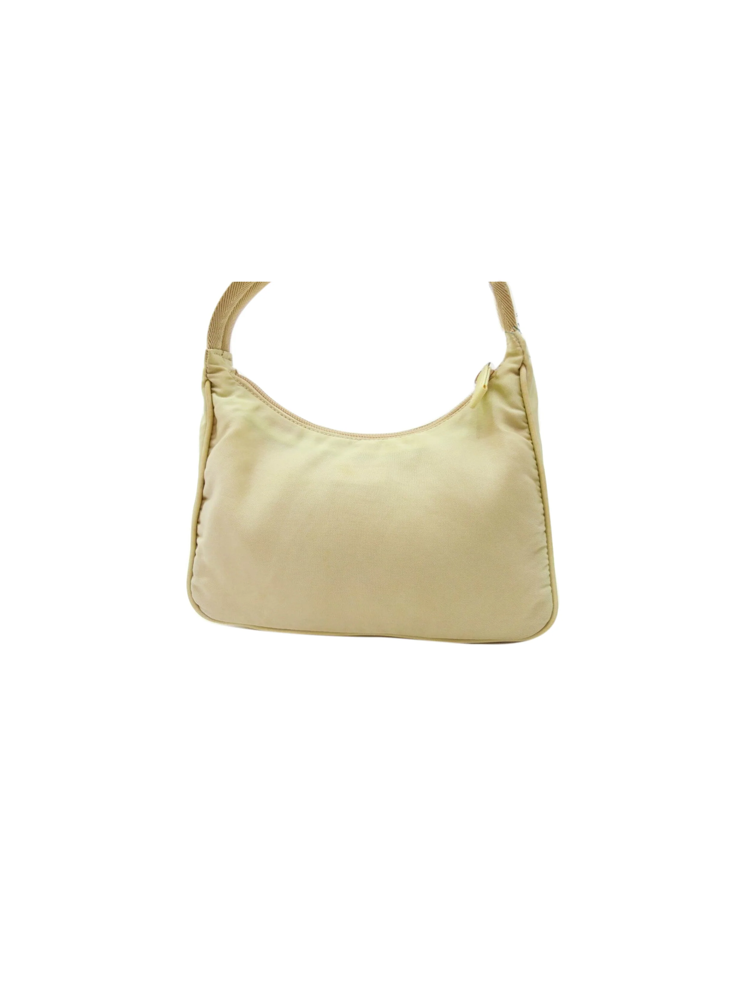 Prada 2000s Beige Small Tessuto Nylon Handbag - Image 2