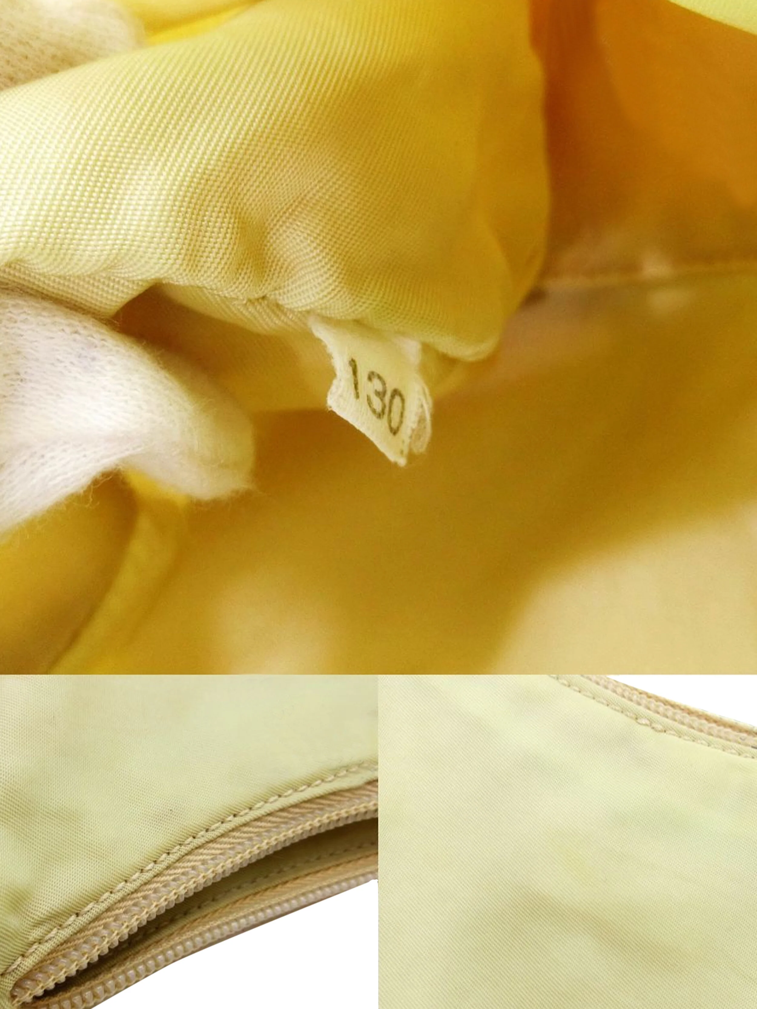 Prada 2000s Beige Small Tessuto Nylon Handbag - Image 5