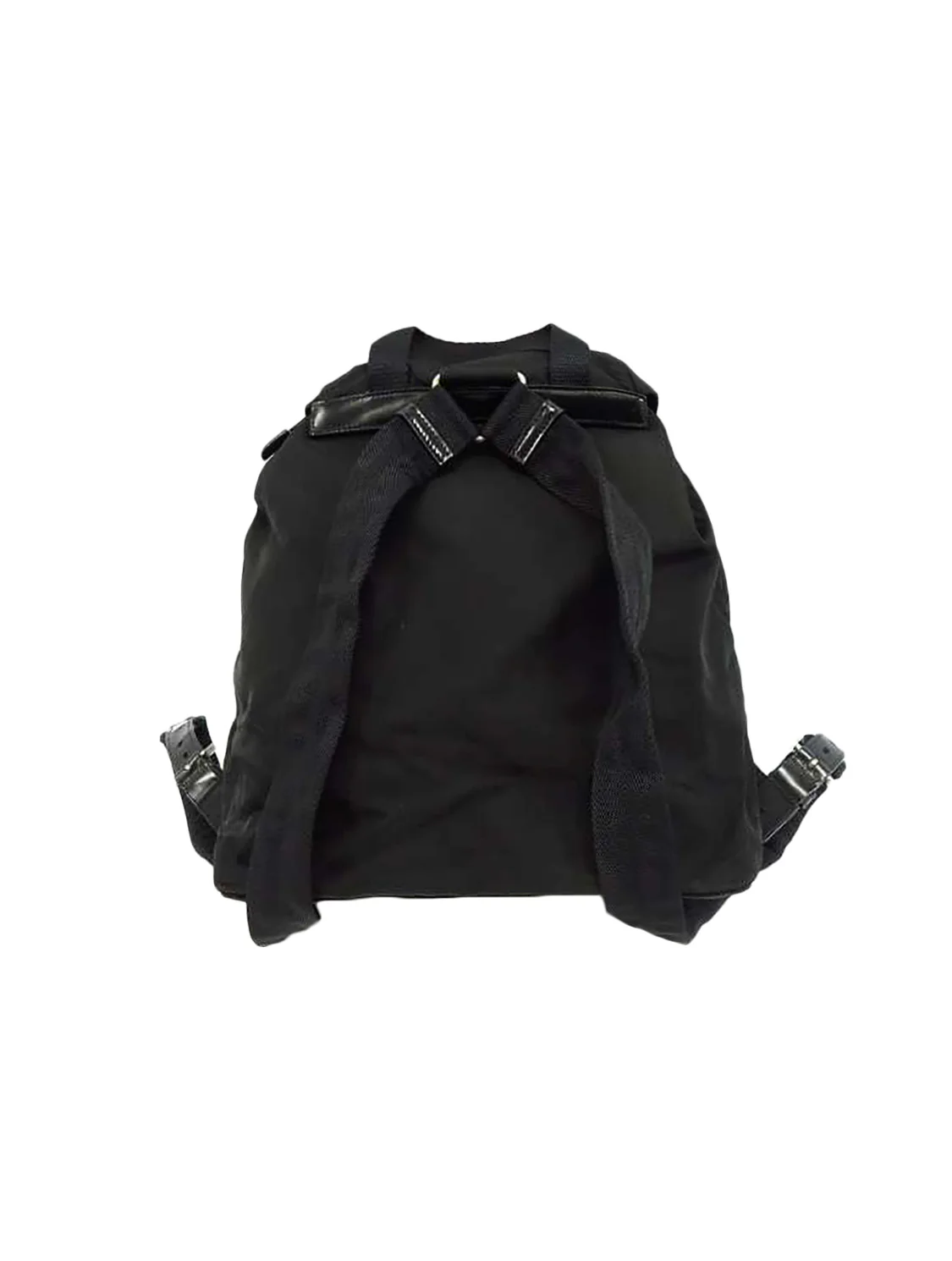 Prada 2000s Black Canvas Backpack - Image 2