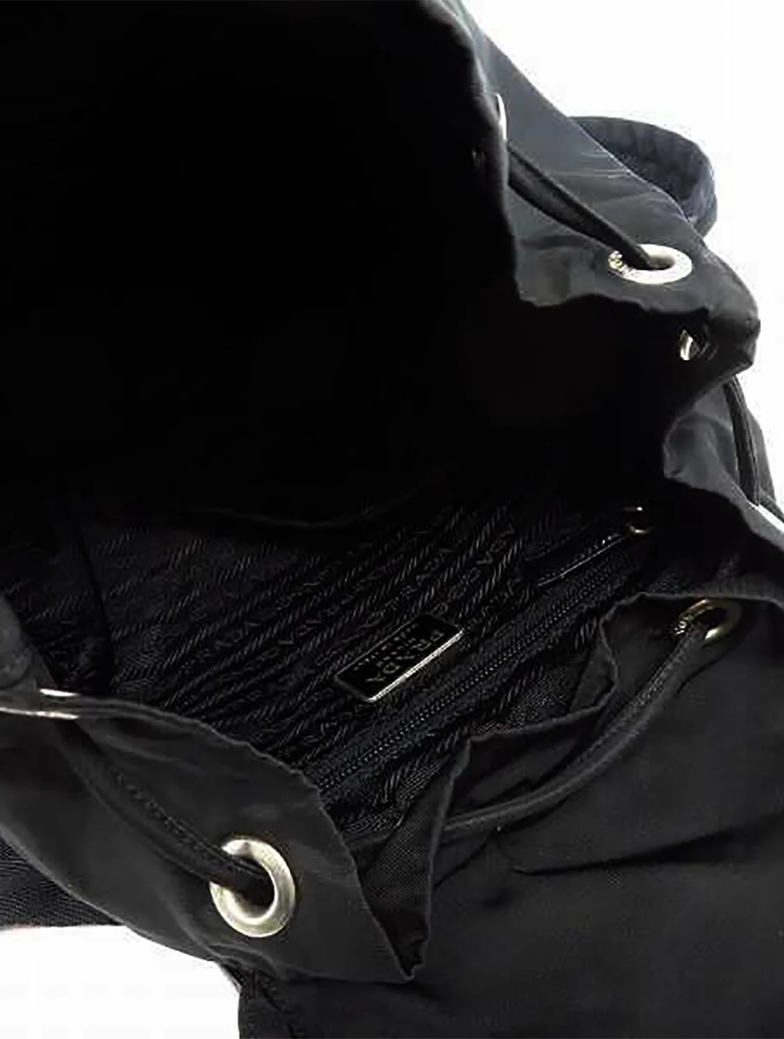Prada 2000s Black Canvas Backpack - Image 4