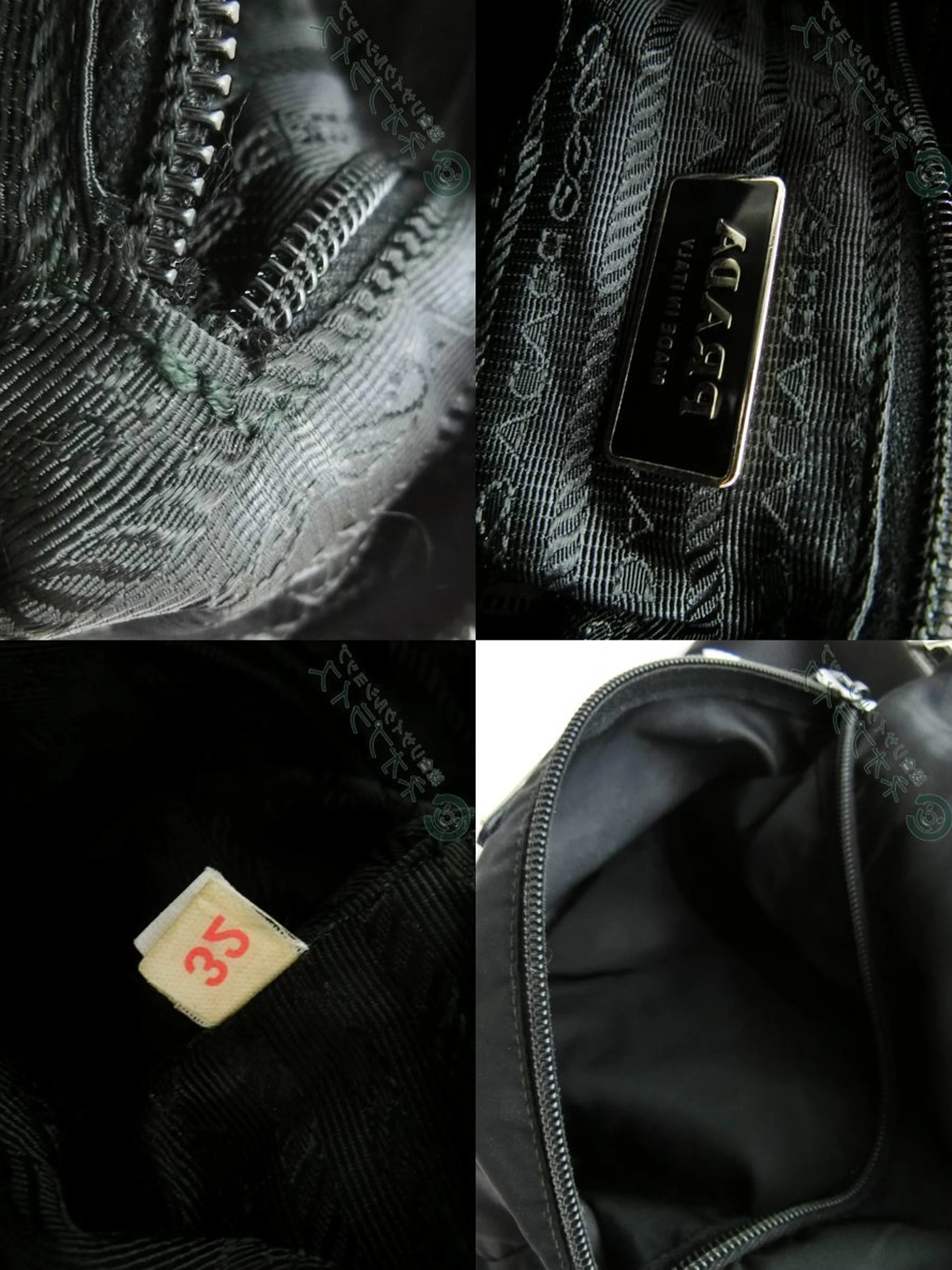 Prada 2000s Black Nylon Handbag - Image 5