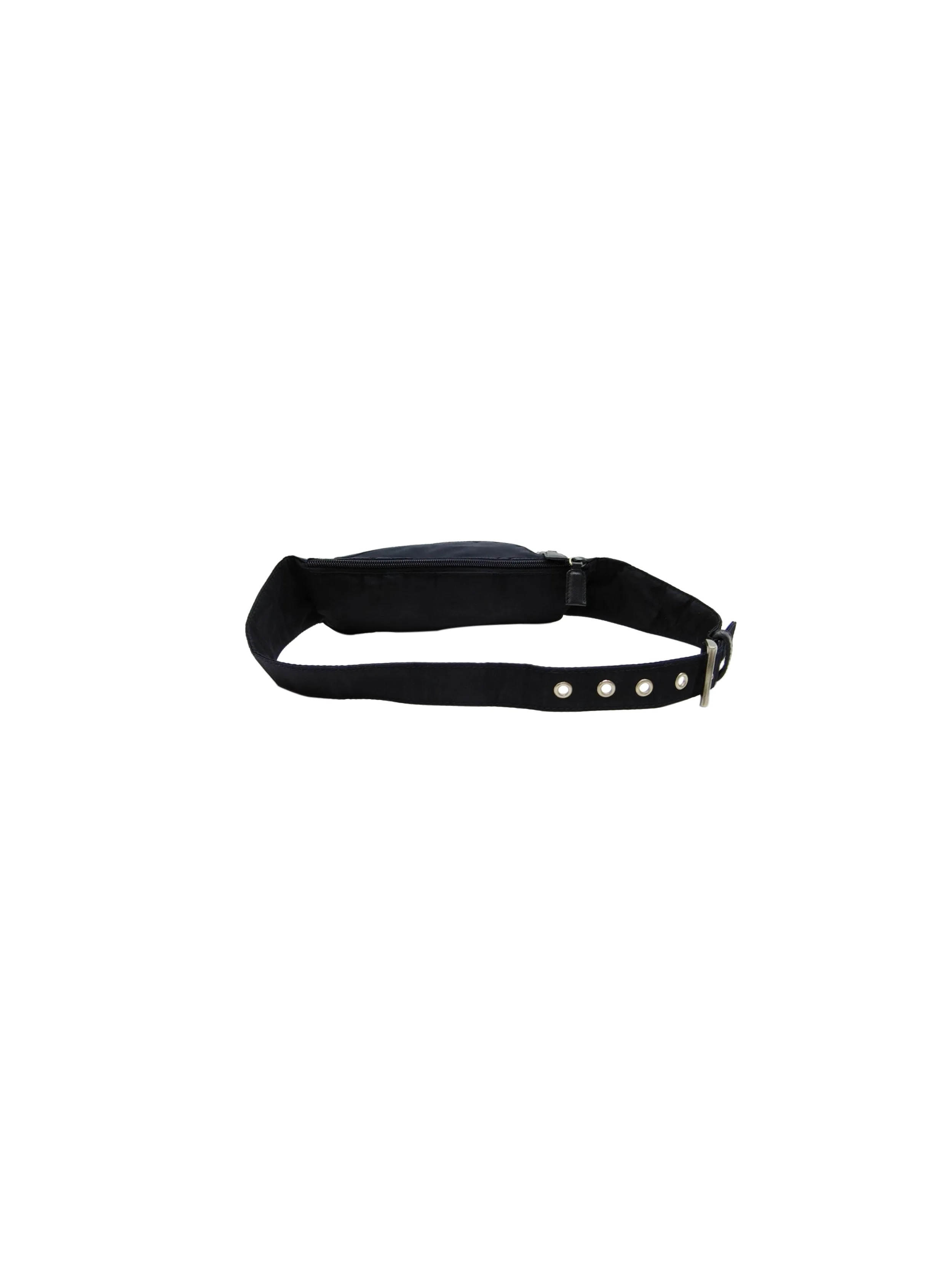 Prada 2000s Black Nylon Mini Waist Bag - Image 2
