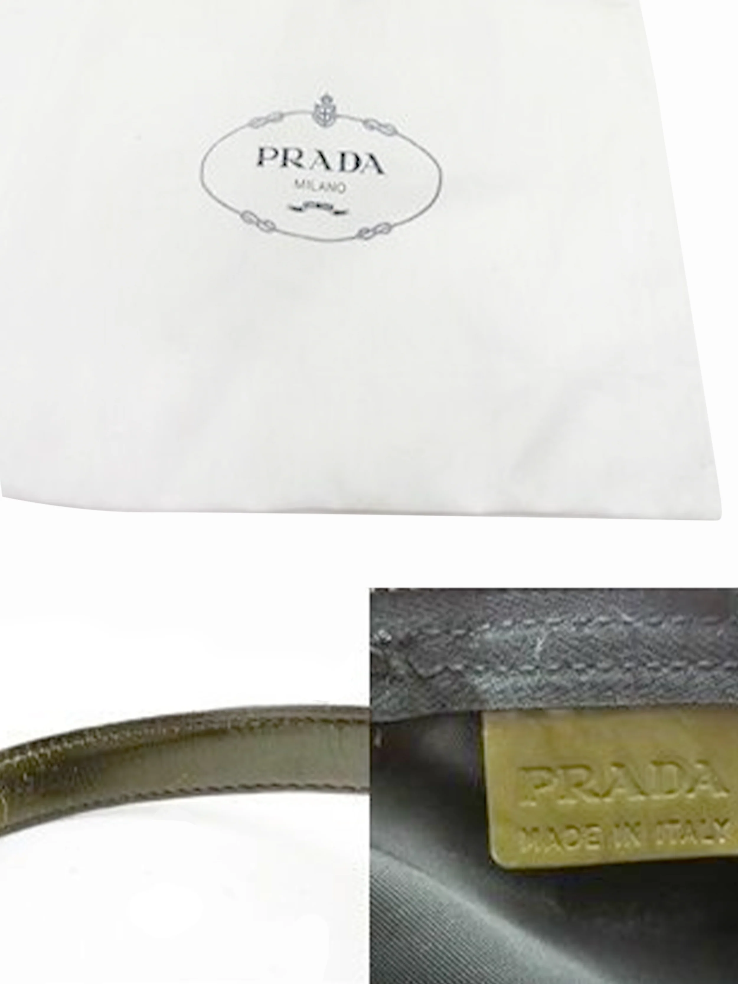 Prada 2000s Black Small Nylon Duffle Tote - Image 6