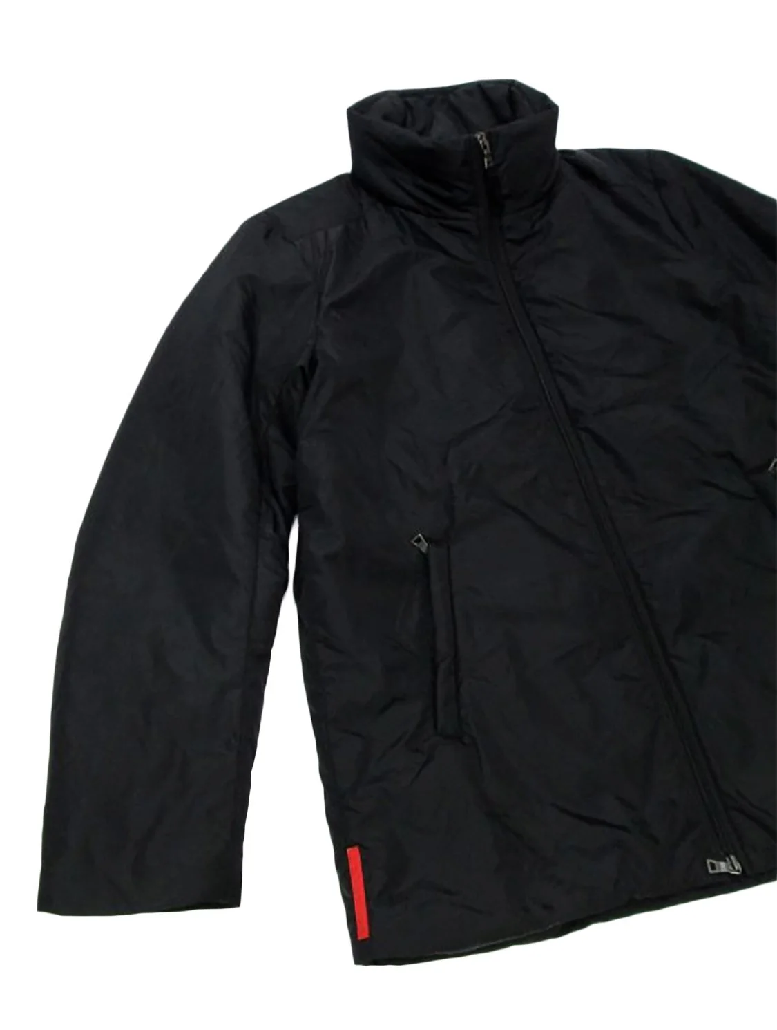 Prada 2000s Black Windbreaker Zip Jacket - Image 2