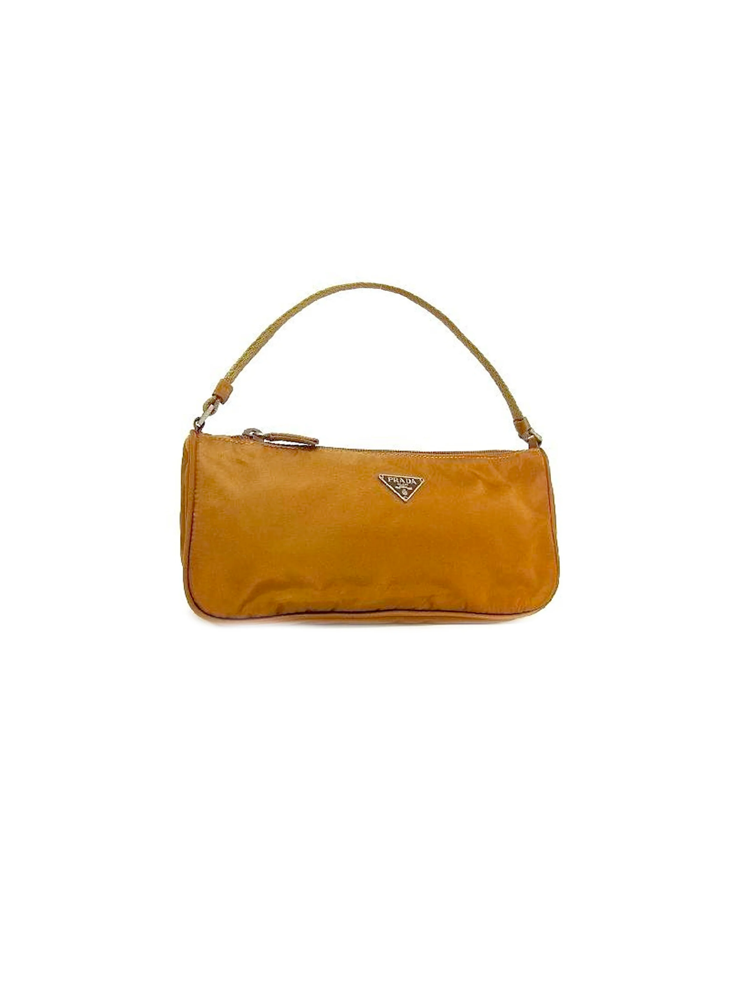 Prada 2000s Gold Tessuto Mini Nylon Bag
