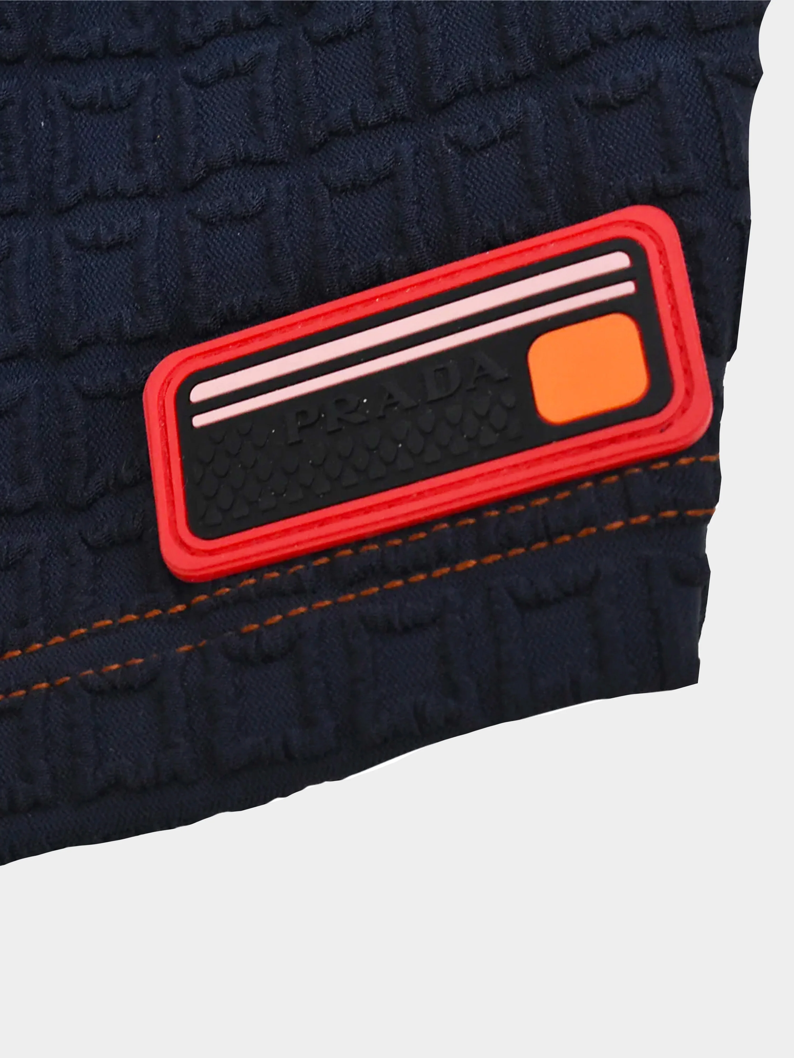 Prada Fall 2018 Waffle Knit Logo Crop Top - Image 3
