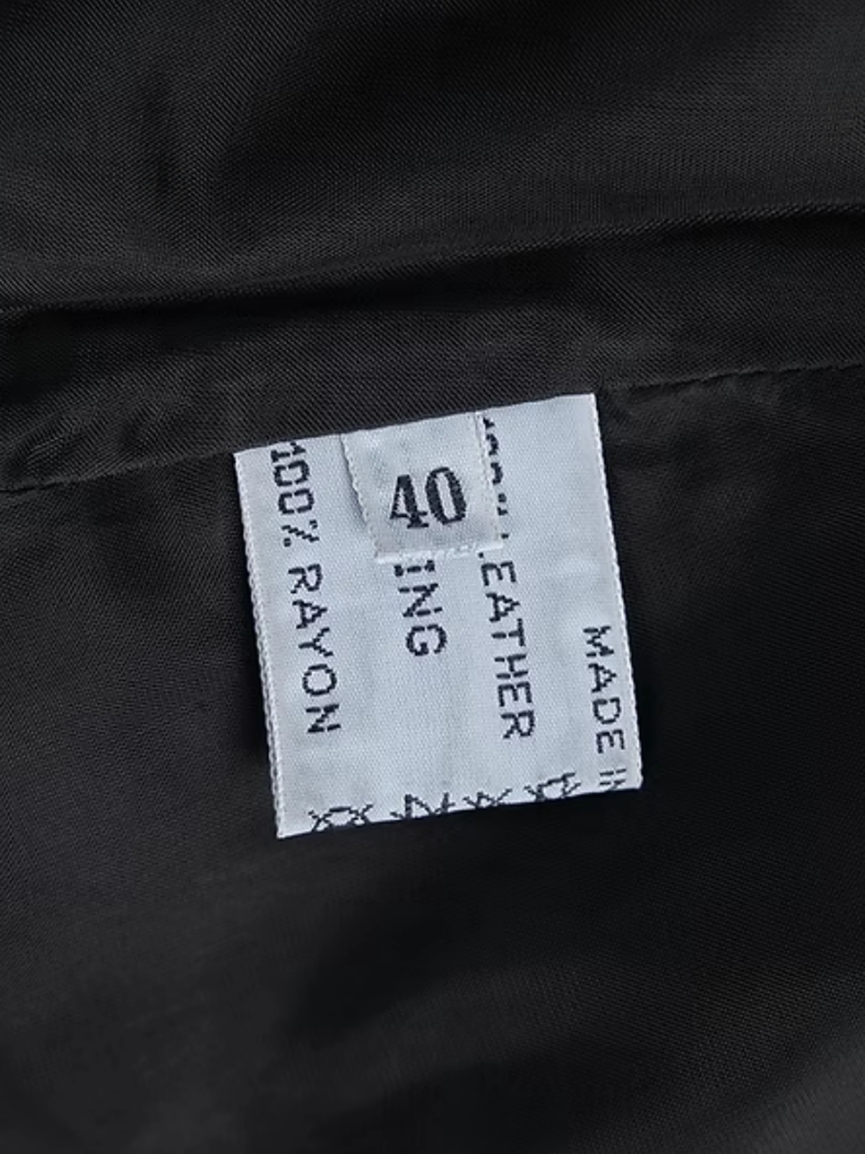 Prada FW 1994 Black Leather Mini Skirt - Image 4