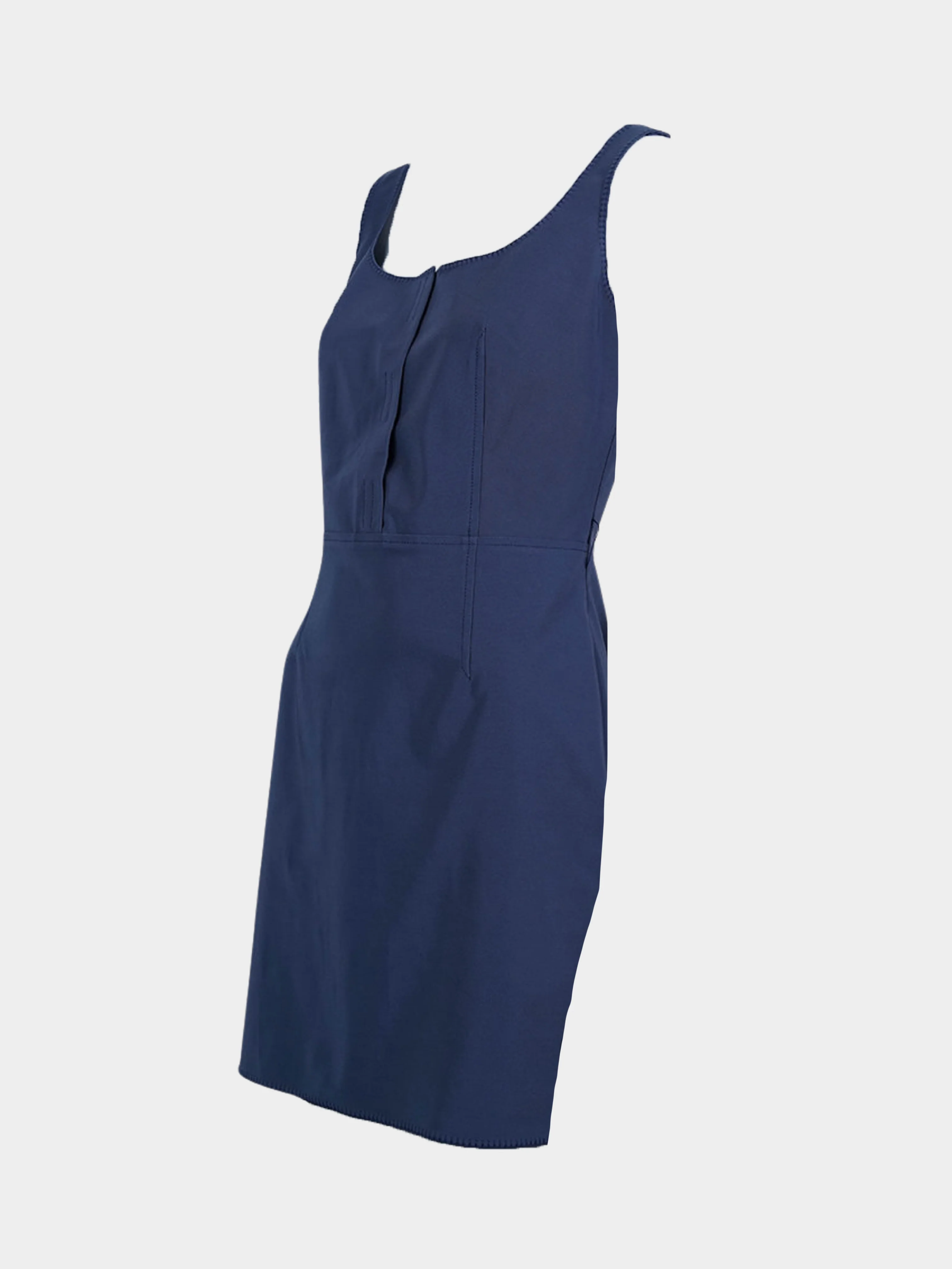 Prada FW 1997 Blue Polyester Mini Dress - Image 3