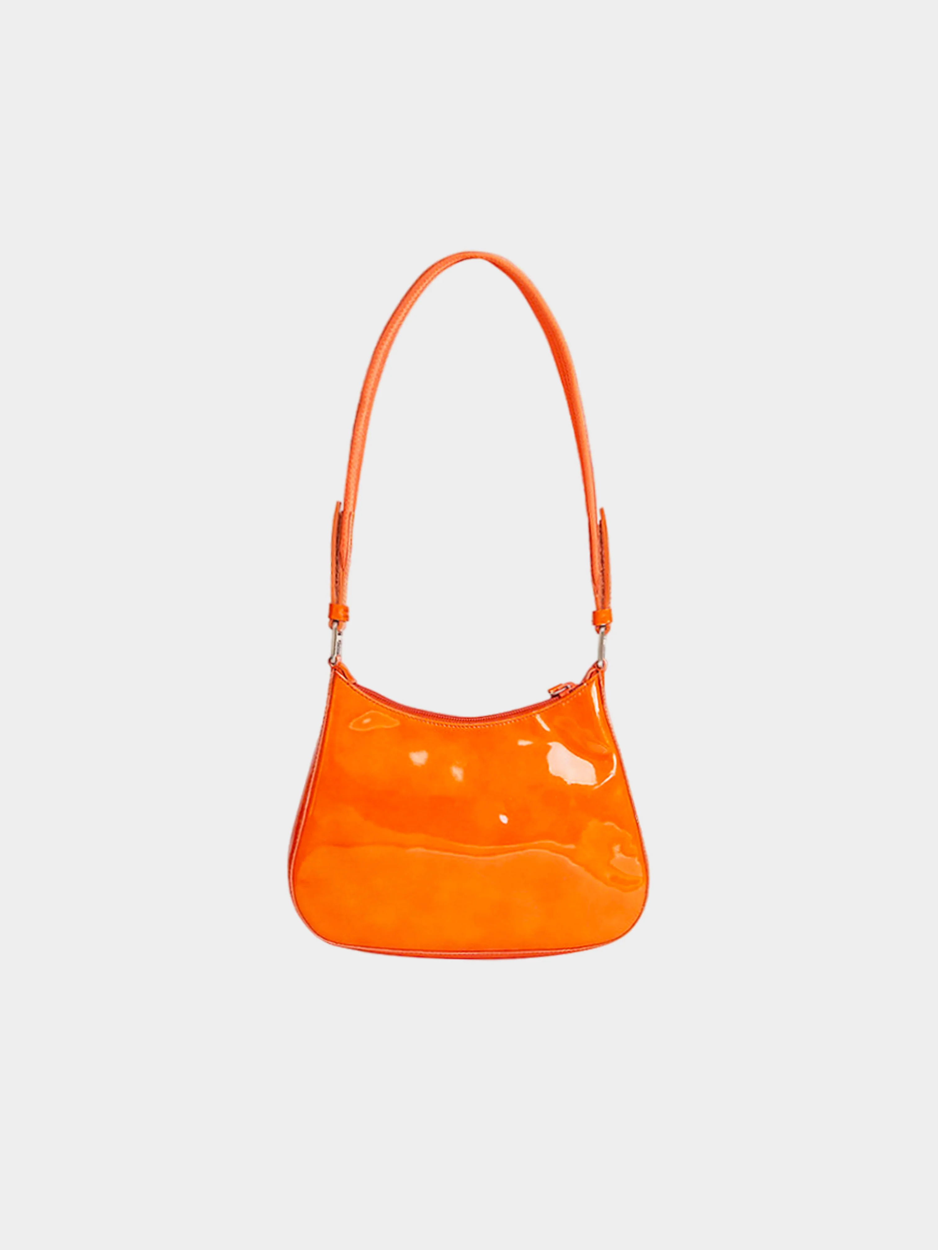 Prada FW 1999 Orange Patent Leather Shoulder Bag - Image 2