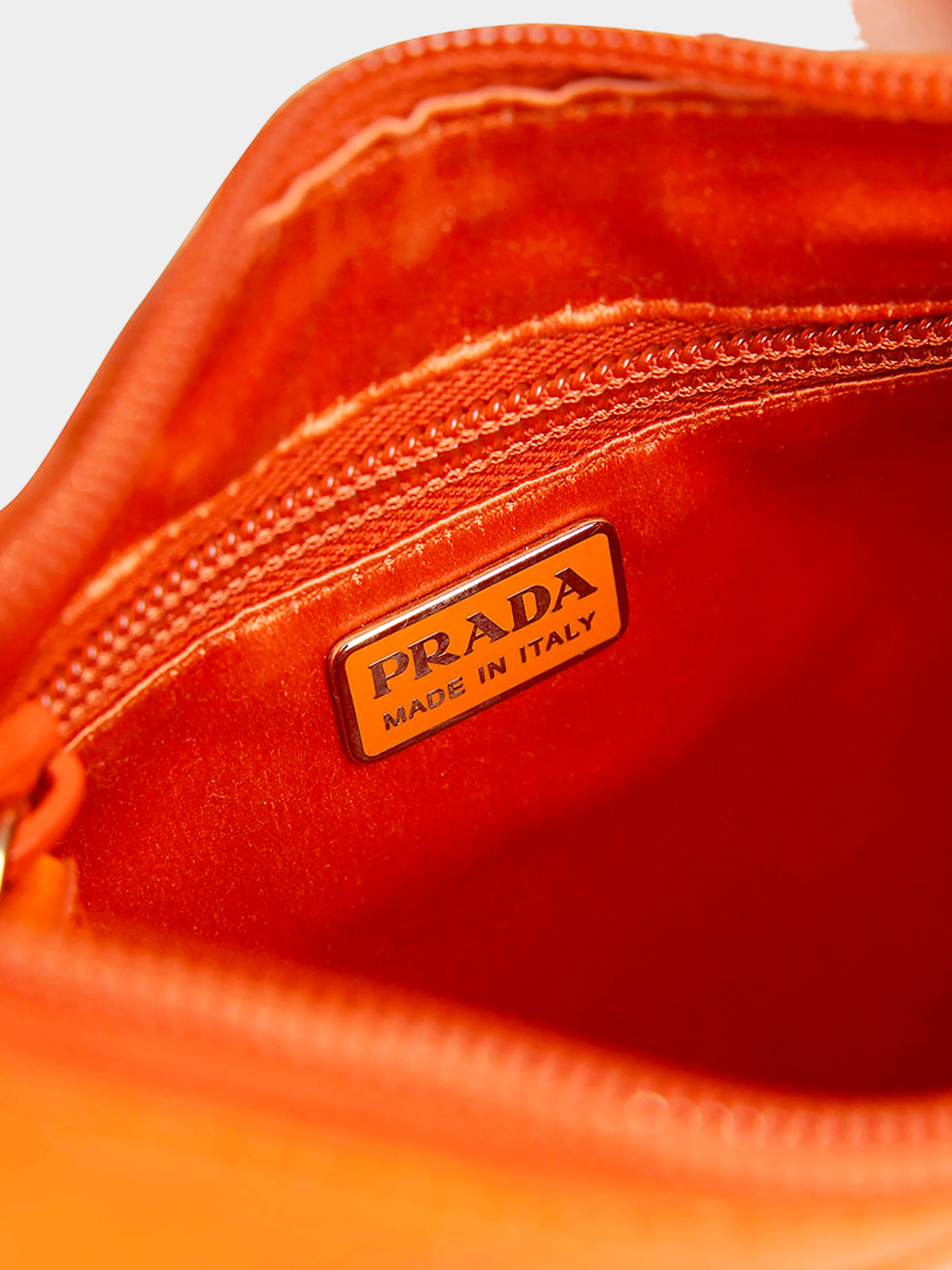 Prada FW 1999 Orange Patent Leather Shoulder Bag - Image 4