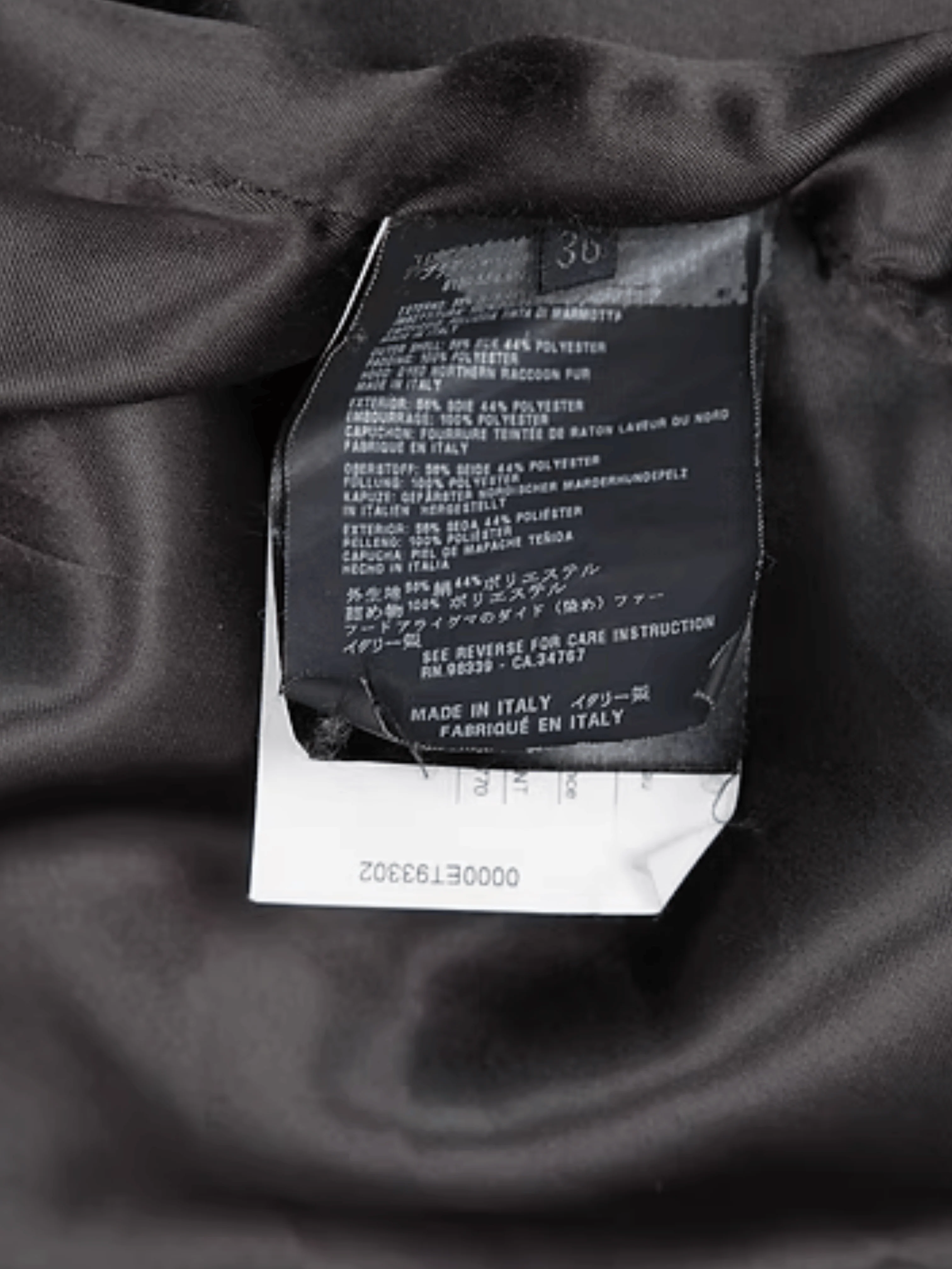 Prada FW 2006 Khaki Raccoon Fur Hood Jacket - Image 6