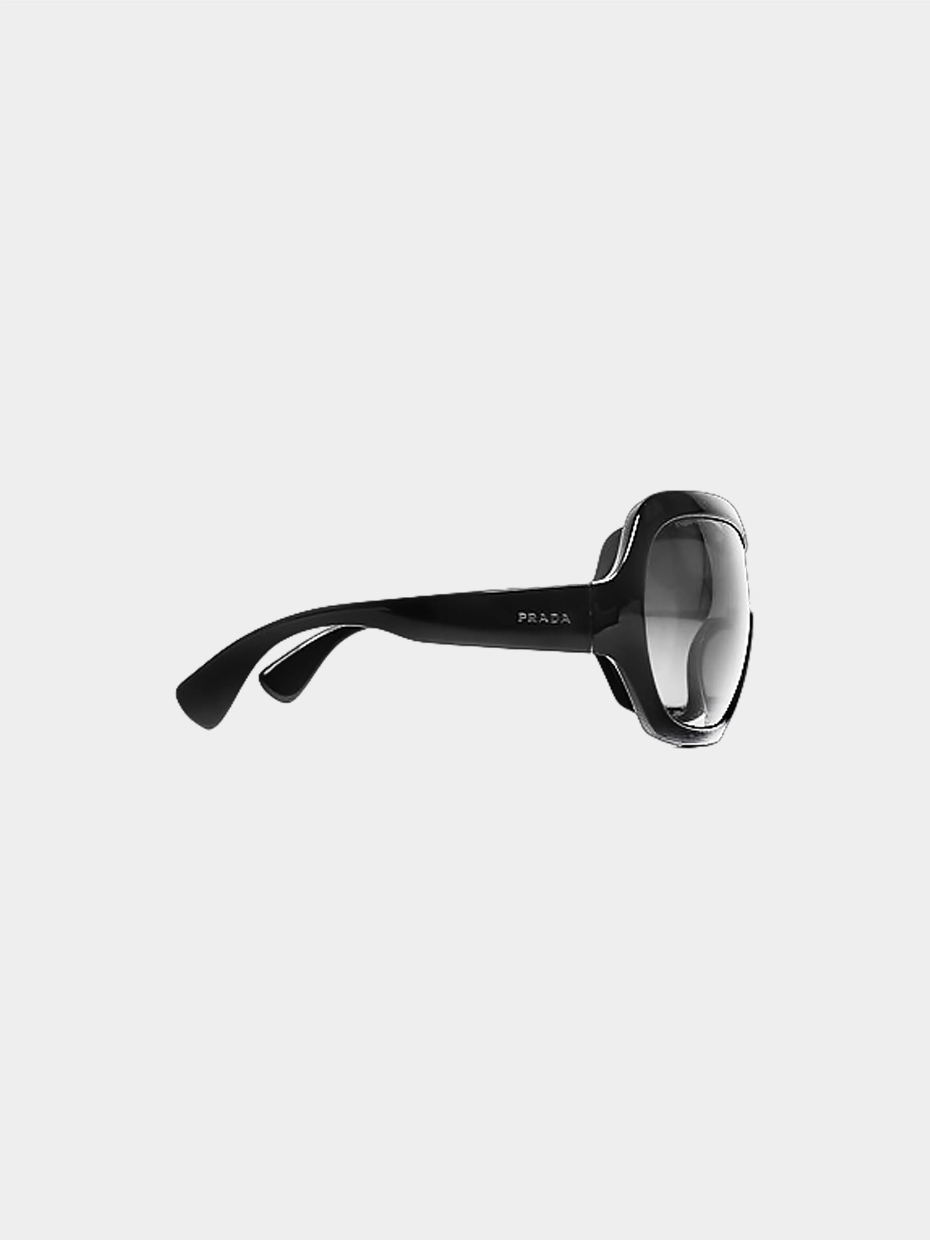 Prada FW 2011 Black Oversized Glasses - Image 2