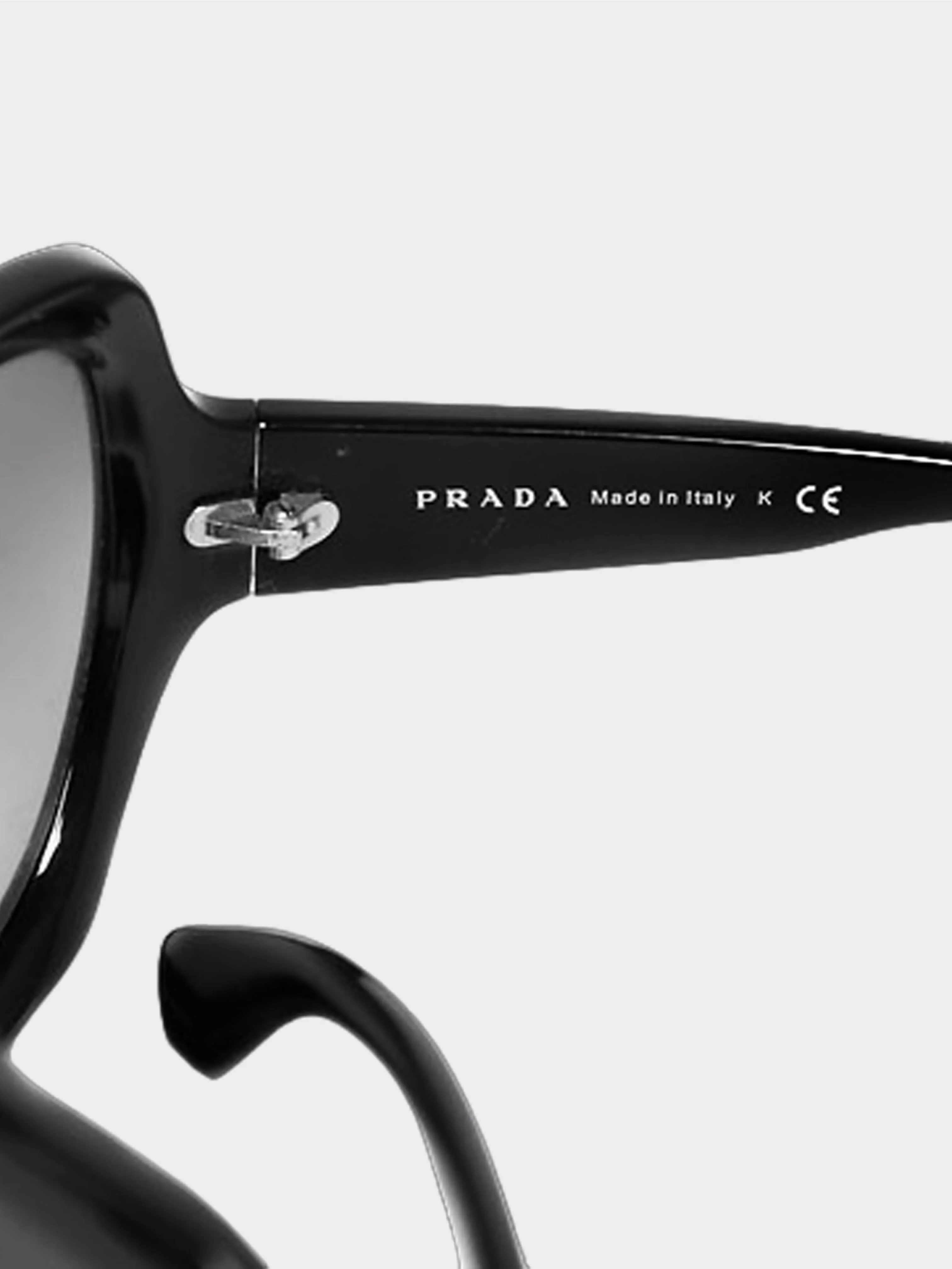 Prada FW 2011 Black Oversized Glasses - Image 3