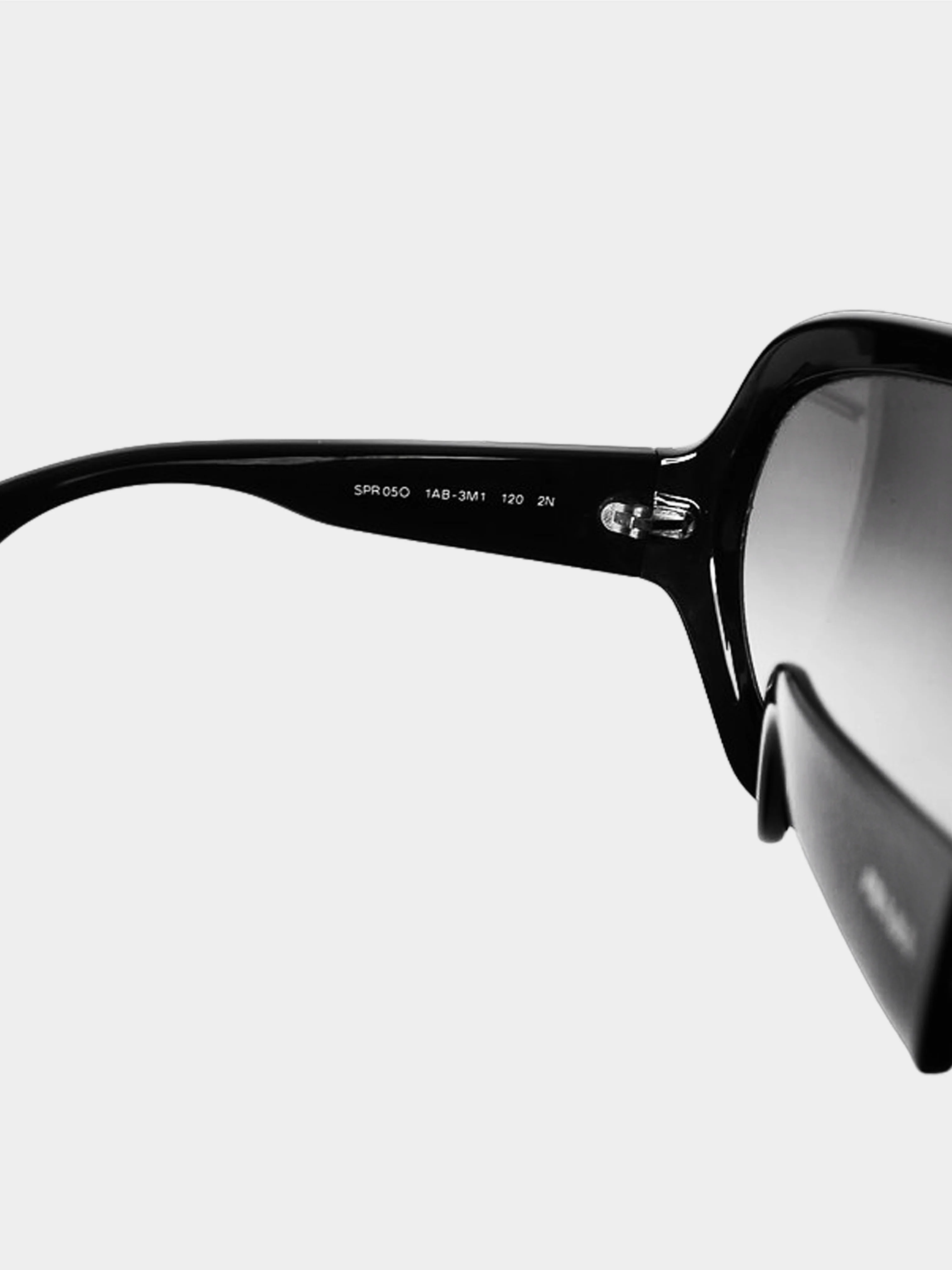 Prada FW 2011 Black Oversized Glasses - Image 4