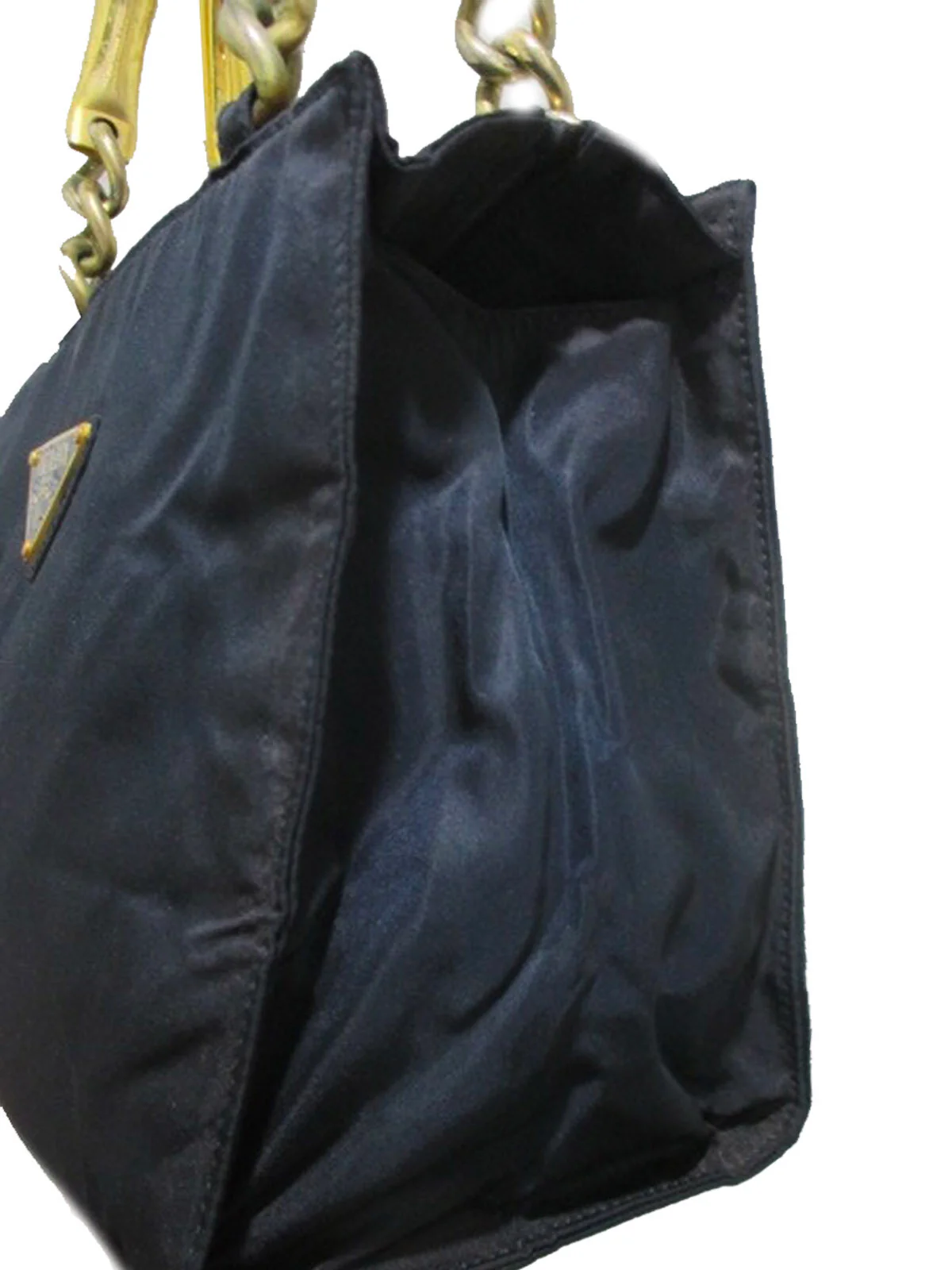 Prada 2000s Gold Strap Small Tote - Image 3