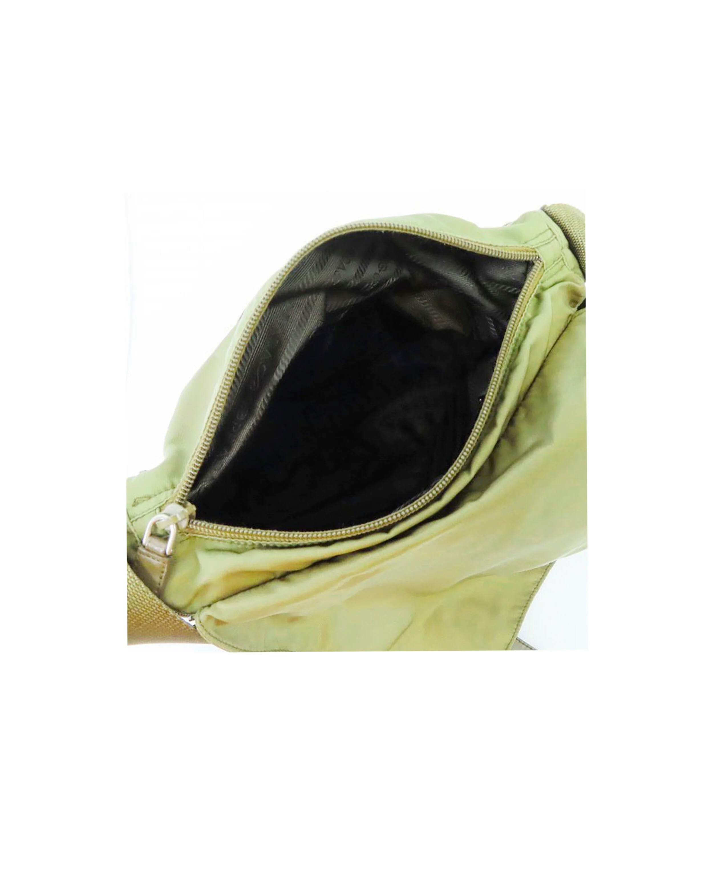 Prada 2000s Green Nylon Double Strap Bag - Image 6