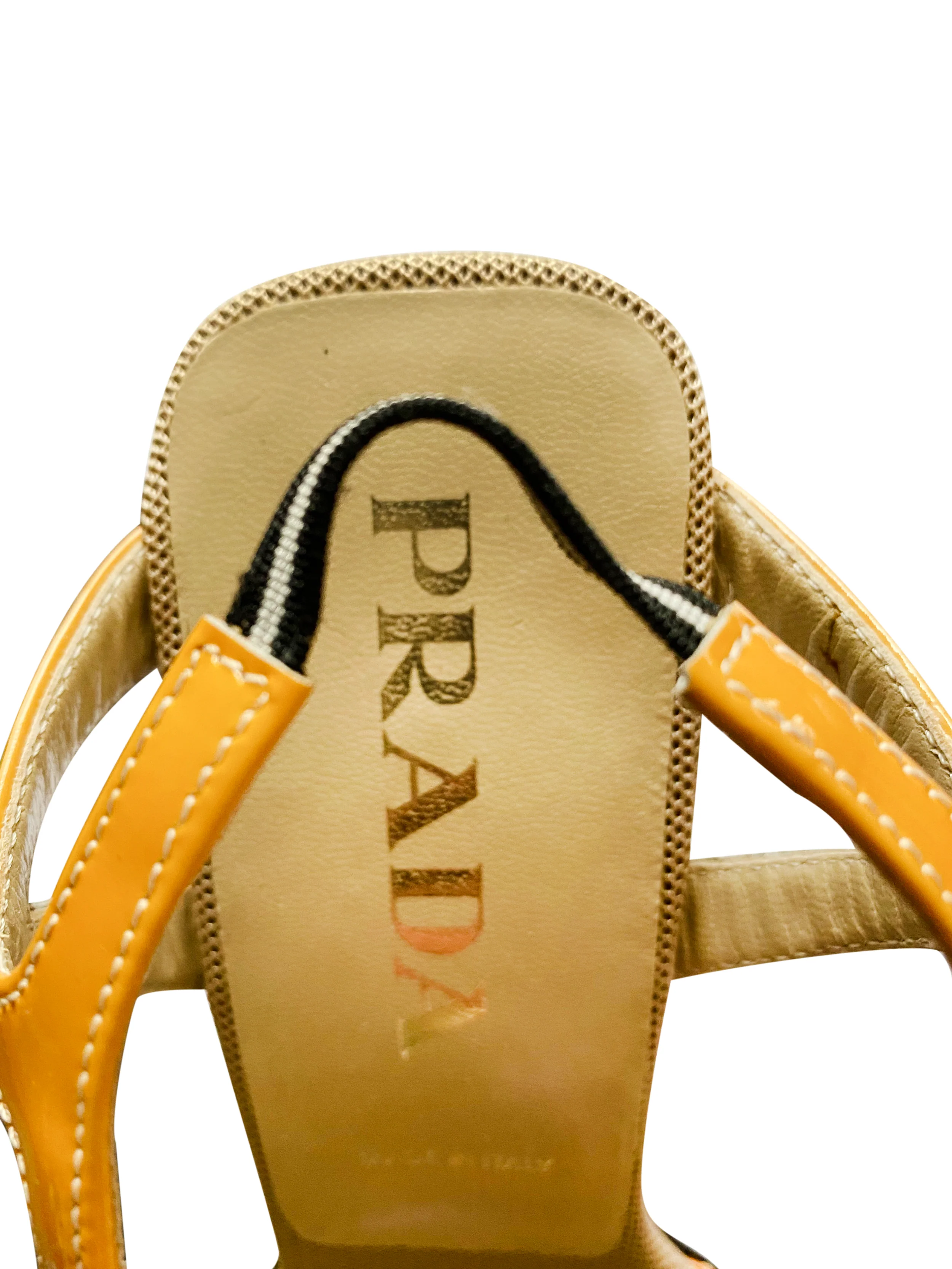 Prada Light Orange Flame 2002 Heels - Image 3