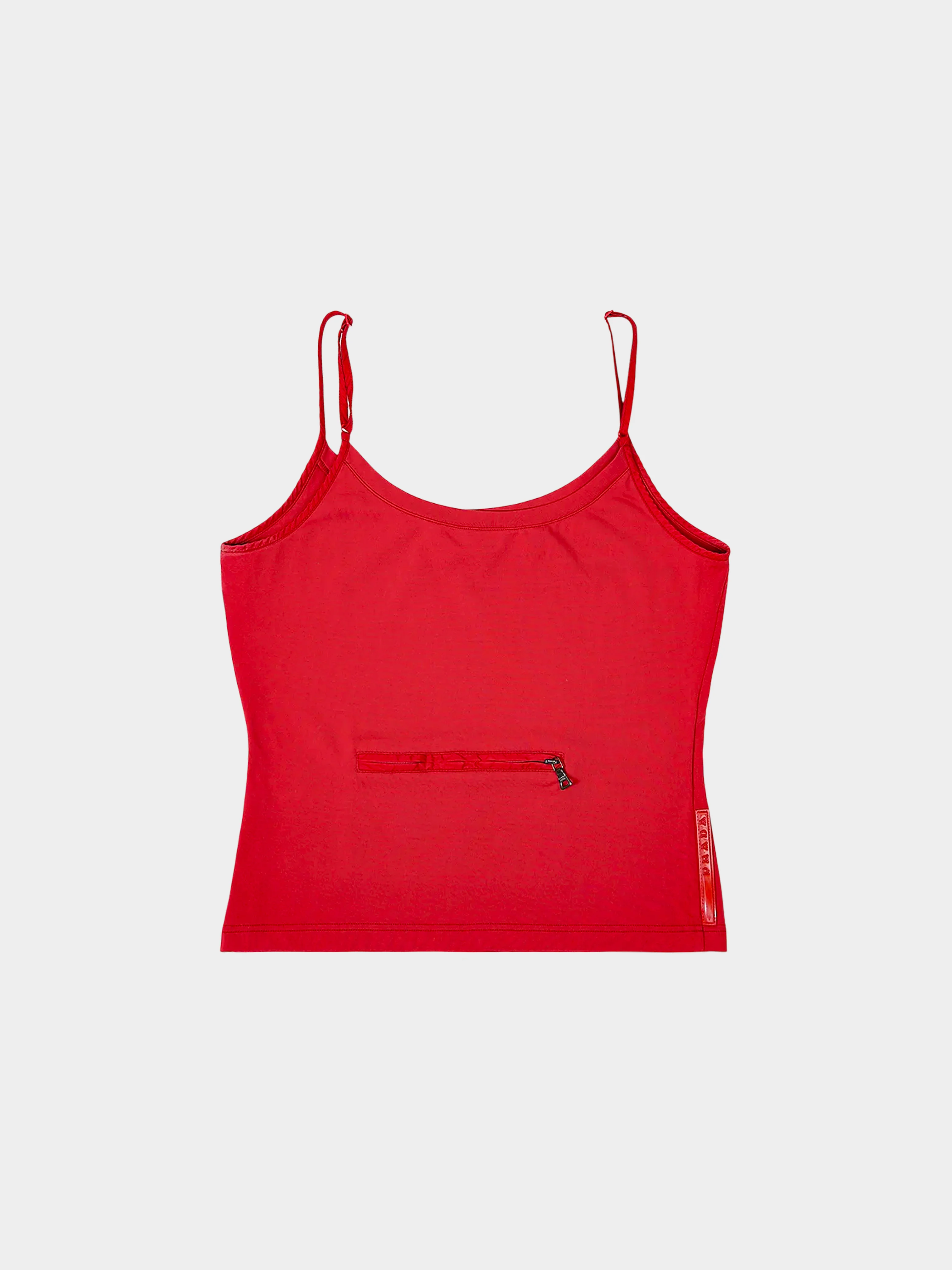 Prada Linea Rossa SS 1999 Red Pocket Tank Top - Image 2