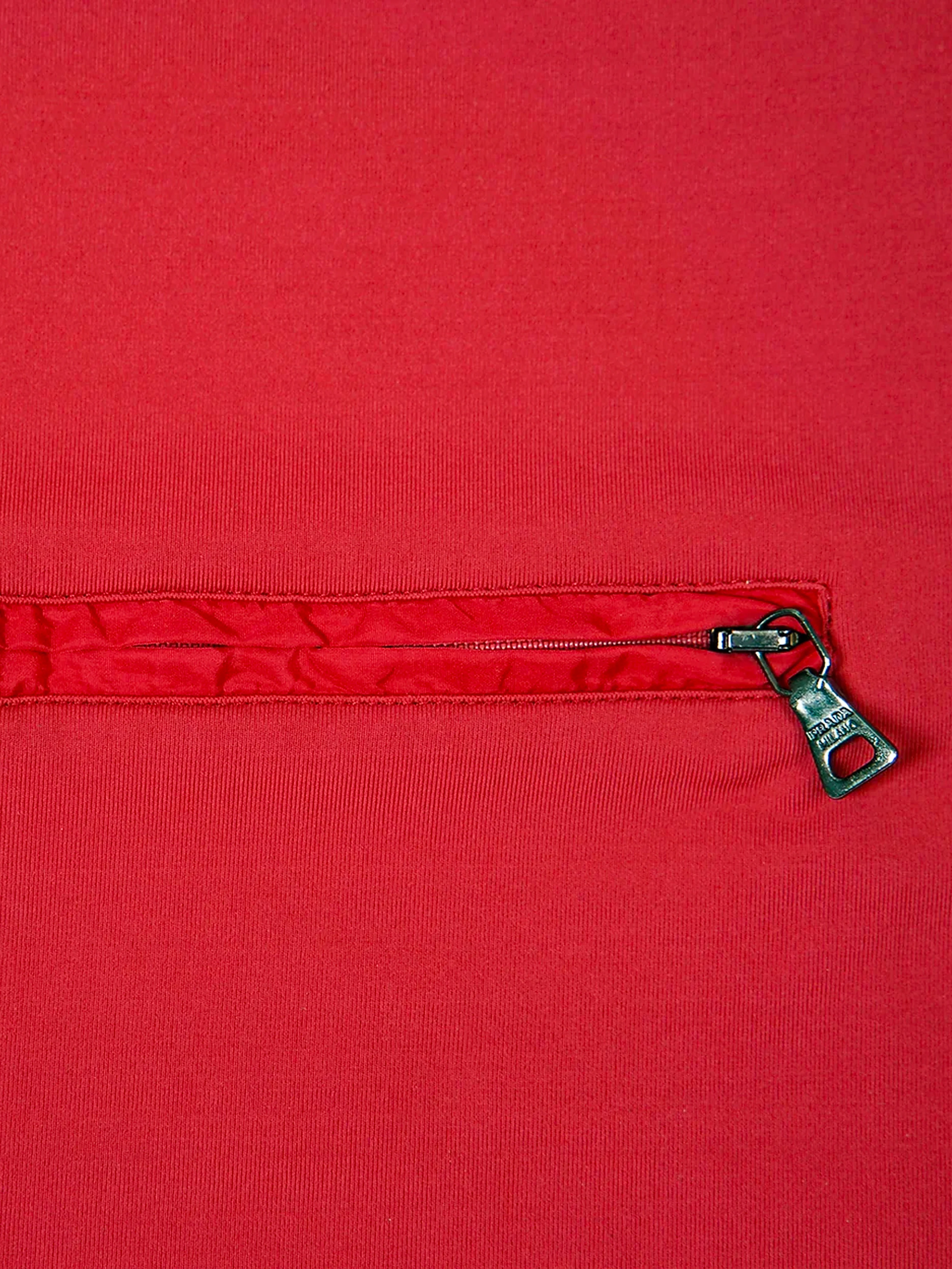 Prada Linea Rossa SS 1999 Red Pocket Tank Top - Image 3