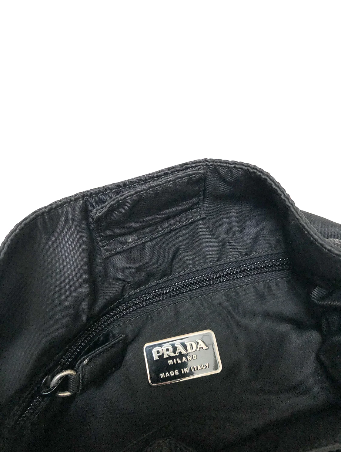 Prada 2000s Nylon Clear Handle Bag - Image 2