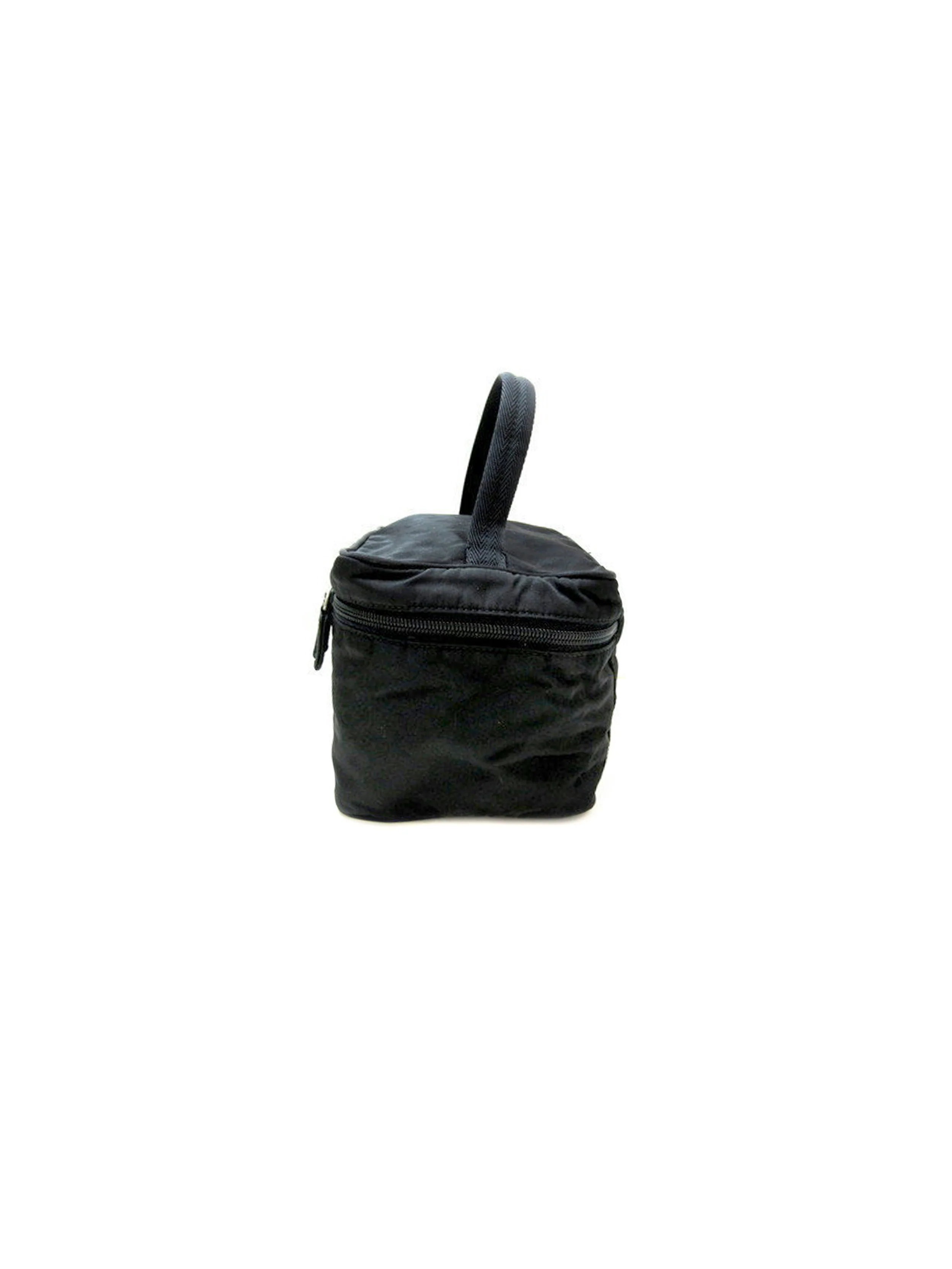 Prada 2000s Nylon Black Vanity Bag - Image 3