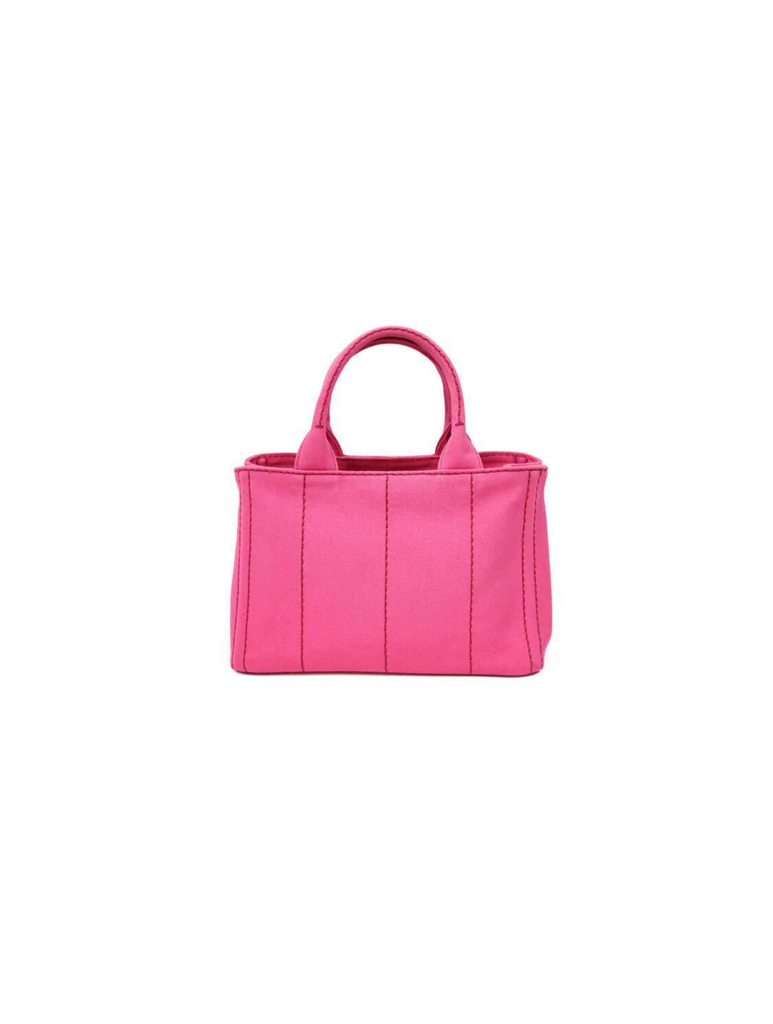 Prada 2000s Pink Denim Small Tote Bag - Image 3