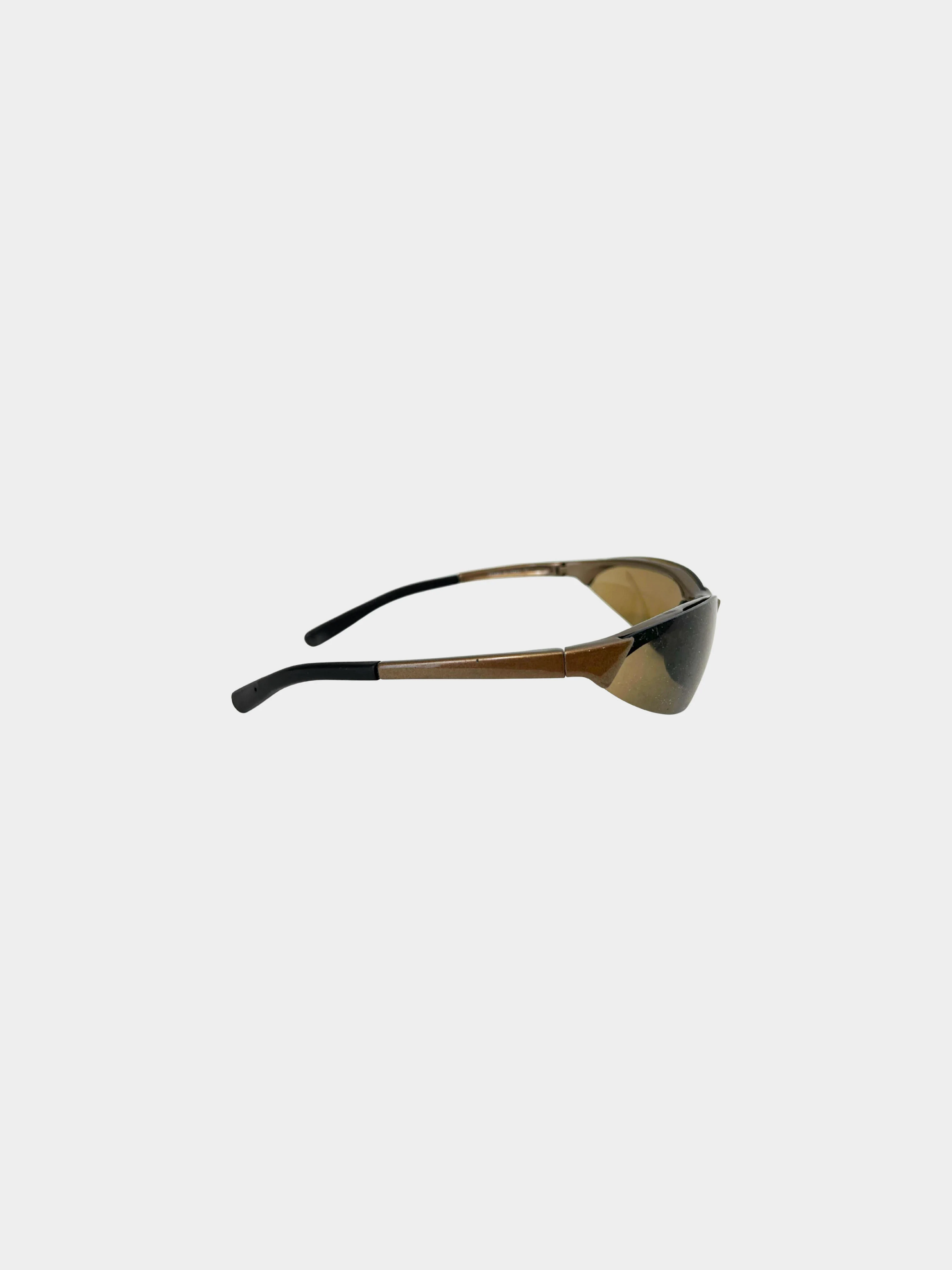 Prada Sport SS 2000 Brown Linea Rossa Sunglasses - Image 4