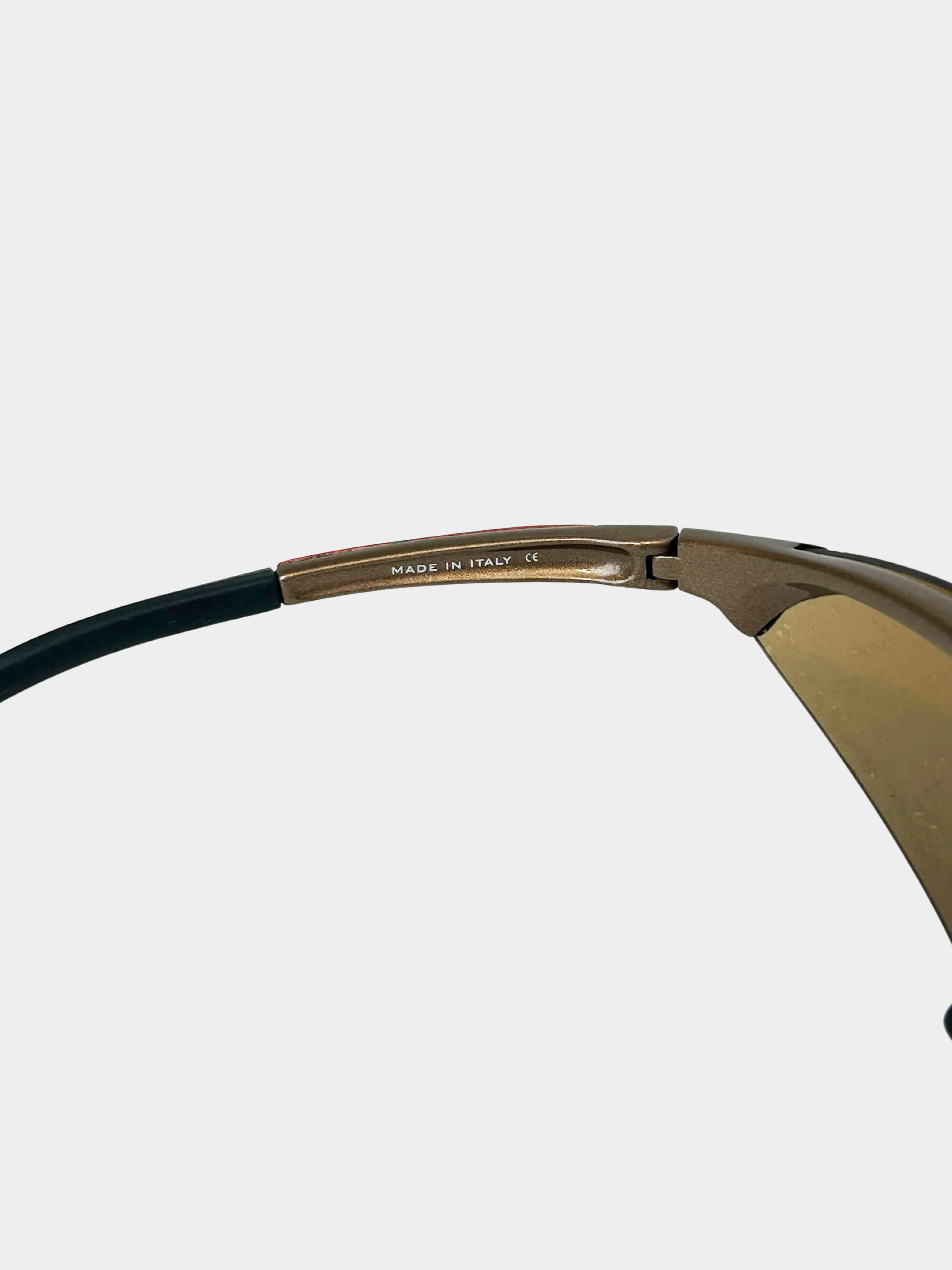 Prada Sport SS 2000 Brown Linea Rossa Sunglasses - Image 6