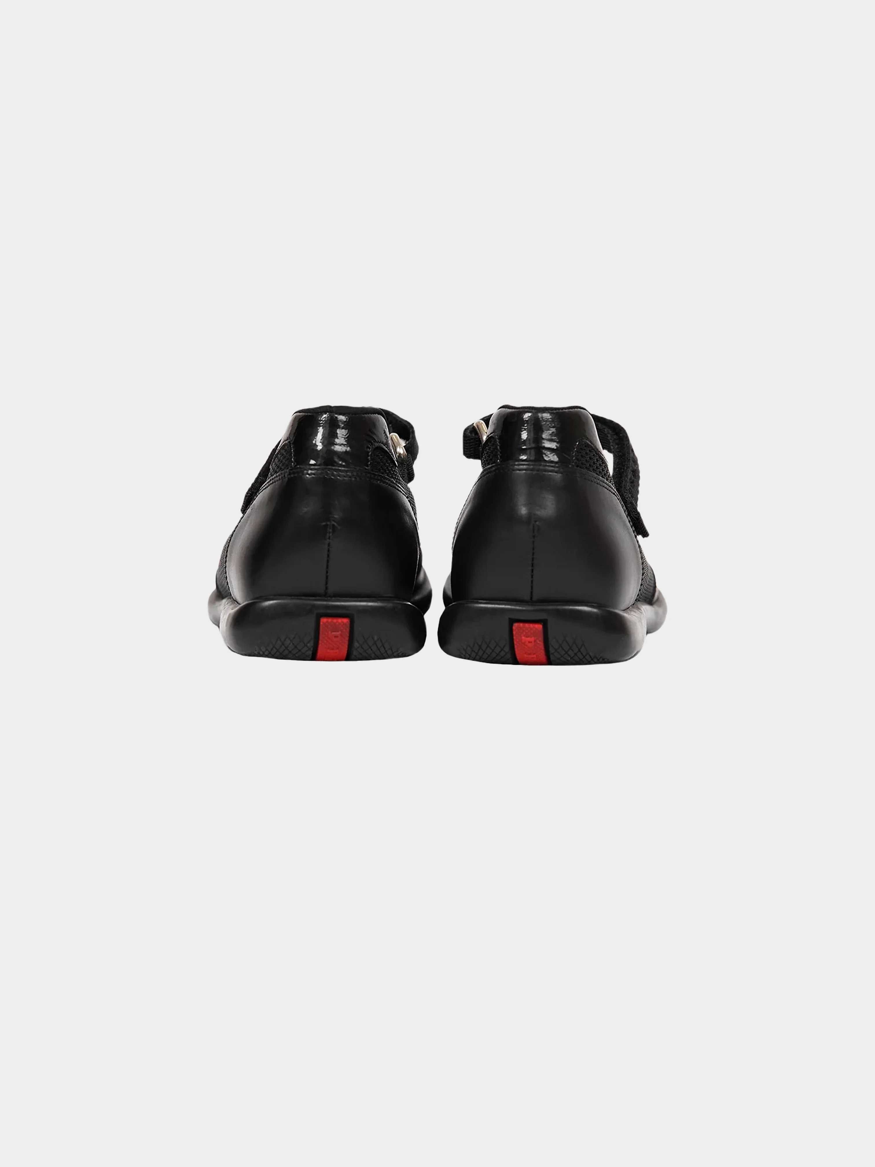 Prada Sport SS2000 Black Mesh and Leather Sandals - Image 4