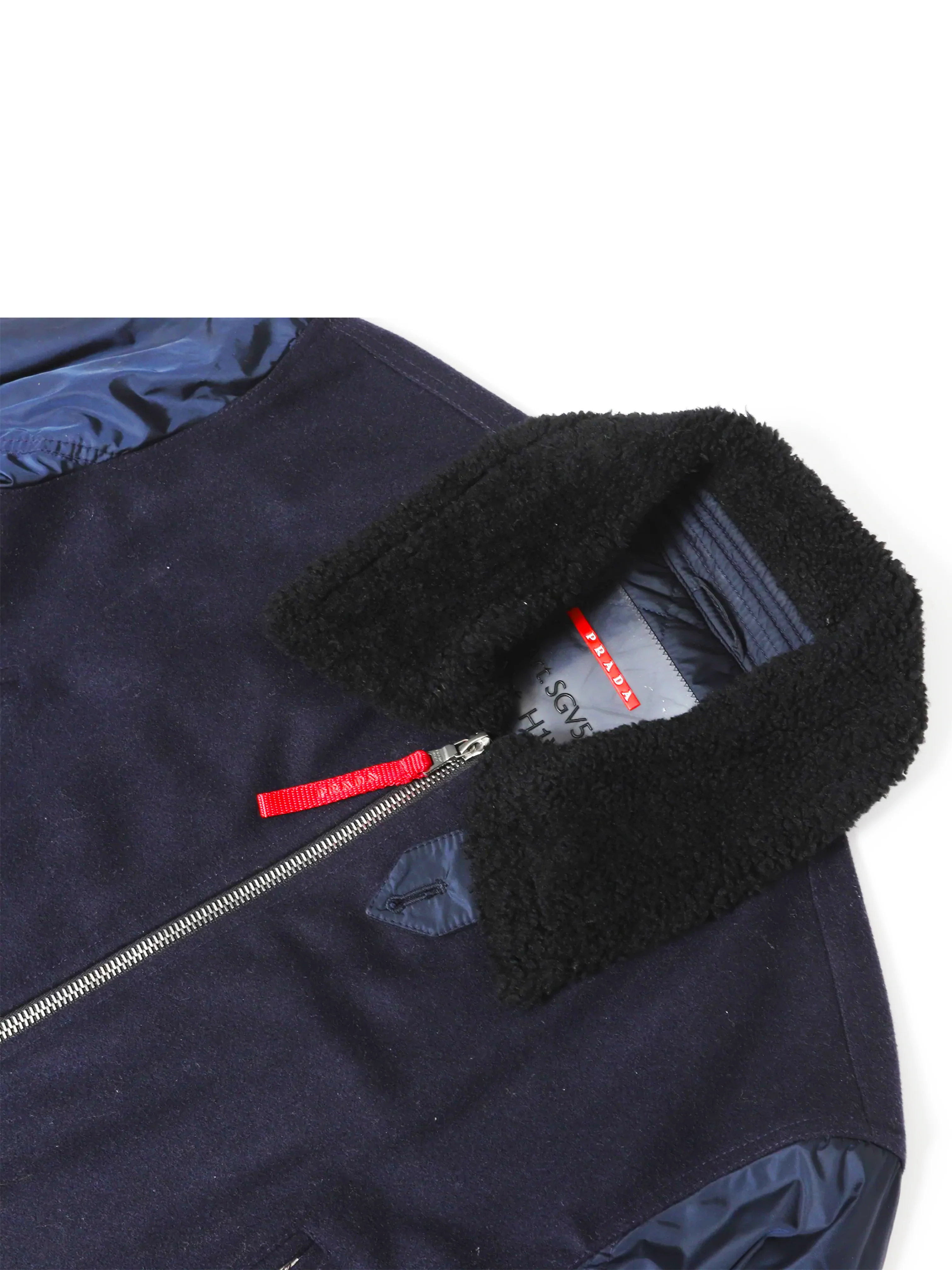 Prada 2000s Sports Wool and Nylon Mix Jacket - Image 3