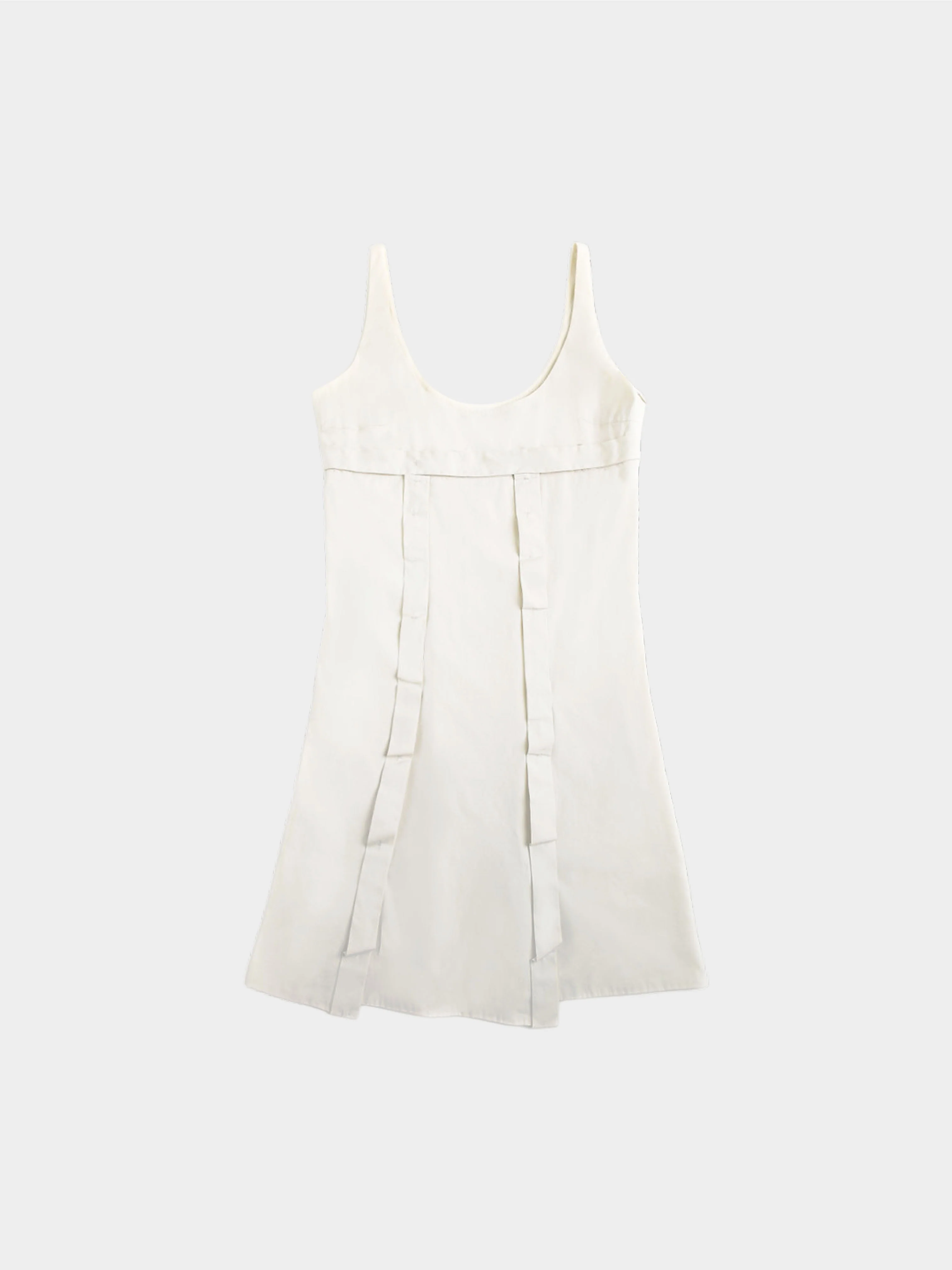 Prada SS 1999 Cream White Nylon Dress