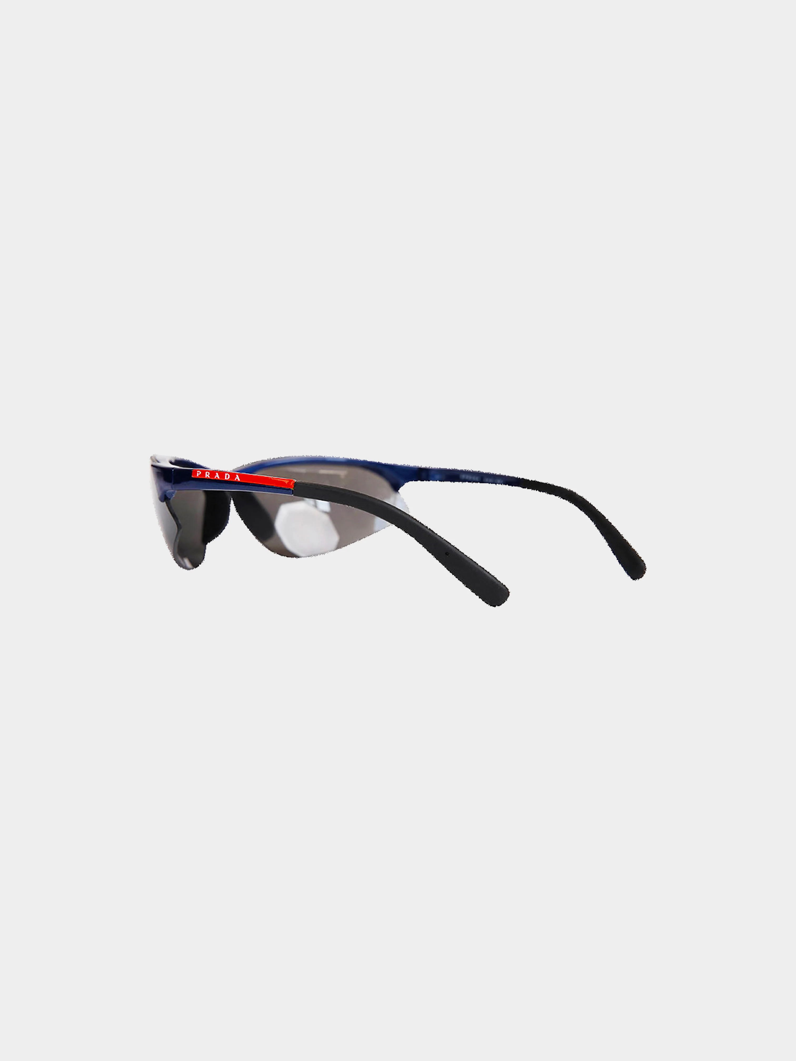 Prada SS 2000 Blue Linea Rossa Sunglasses - Image 4