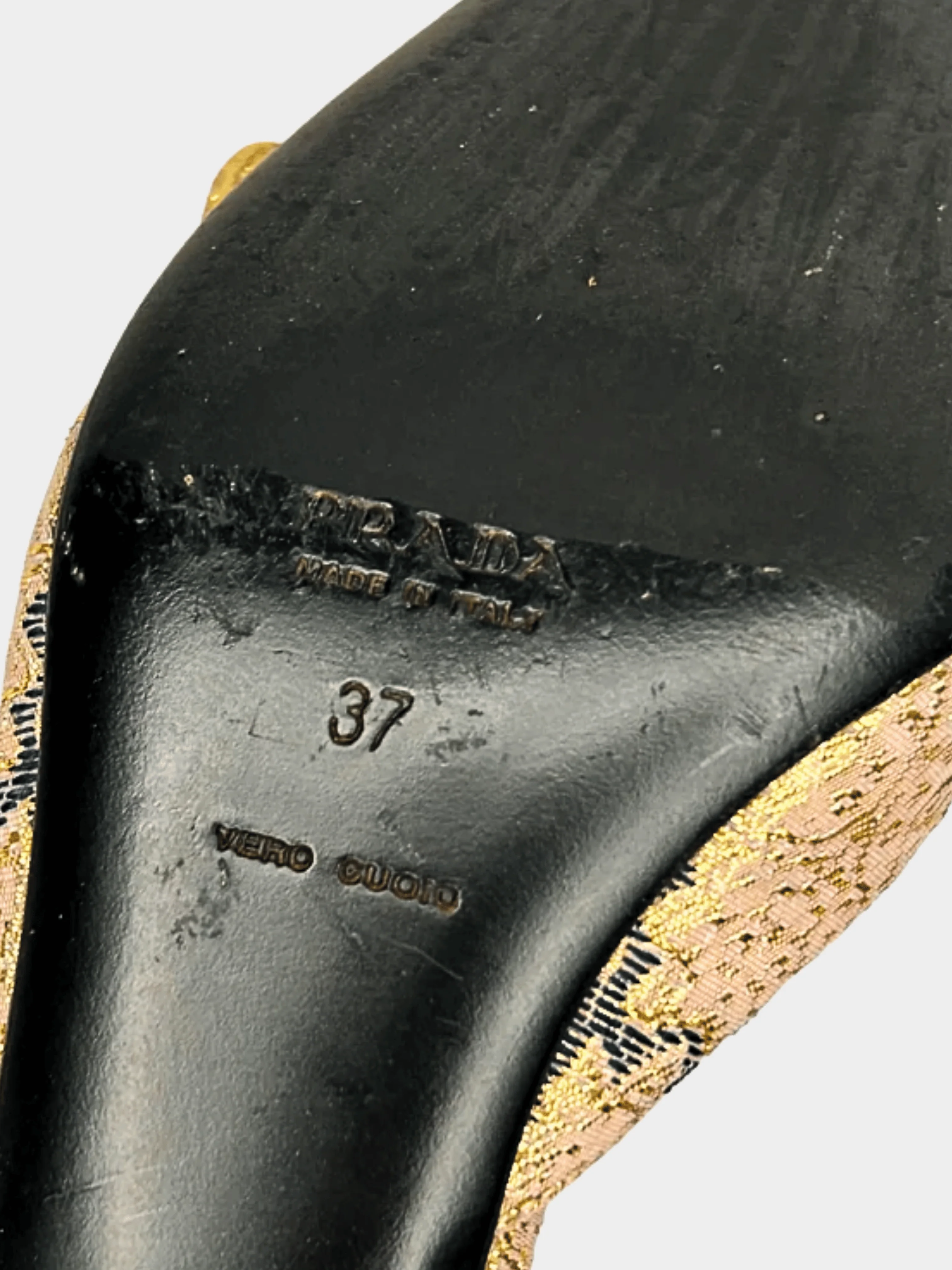 Prada SS 2002 Runway Abstract Print Mule Heels - Image 6