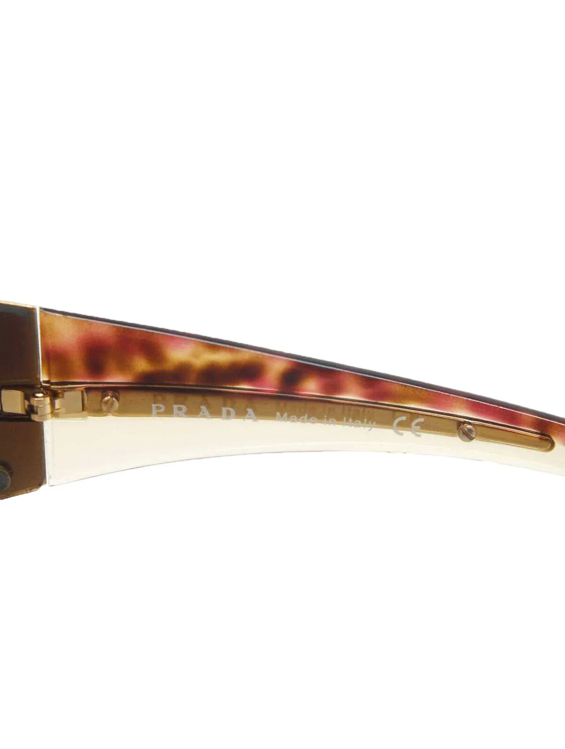 Prada 2000s Tortoise Visor Gradient Sunglasses - Image 4